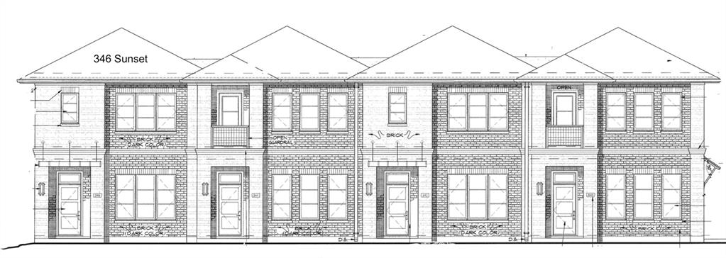 Want to live and play in the most interesting part of town? Choose to live in Trinity Grove in the River District by Village Homes. New luxury townhomes steps from the Trinity River Hike and Bike Trail, walk to restaurants, enjoy the close proximity to the Cultural District museums and shopping, and minutes from downtown Fort Worth are available now for presale, and buyers who get in early may select their own interior finishes.  These will be complete in the late summer of 2026.  Lock and leave convenience and location that can't be beat. All brick construction and open and bright floor plan featuring huge owner's suite with ensuite bath, with freestanding tub, and a closet you could sleep in! A large loft or second living room separates the owner's retreat from the other two bedrooms, also with large closet and sharing a bath with dual sinks and a separate shower room. A private office and balcony round out this glorious owner's retreat.  Second floor utility saves steps when doing laundry. Fee simple ownership, not townhome or condo, so great for insurance and tax purposes. Private and secluded development in the heart of the best Fort Worth has to offer.  Gas cooking and heat for energy efficiency. Act quickly to receive design incentives and to be able to design your own interior oasis!
