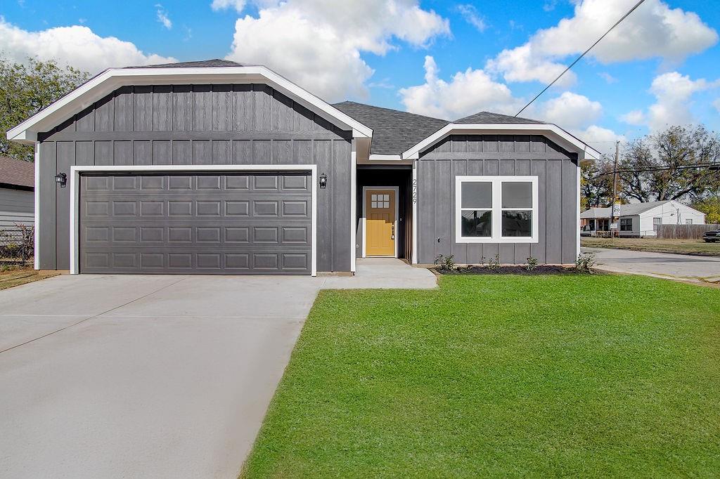 New Construction Pre-Sale Opportunity - This is your chance to personalize your home. If you contract by June 30th and choose your cabinet colors, flooring, tile, and exterior paint selections. Builder is offering $5,000 towards closing costs! Welcome to 2711 Finley St, featuring our popular McCall floor plan offering over 1,600 sq ft of thoughtfully designed living space. This 4-bedroom, 2.5-bath home blends modern finishes with functional design, all just minutes from downtown Fort Worth with stunning skyline & river views nearby!

Step inside to an open-concept layout with durable luxury vinyl plank flooring throughout the main living areas and plush carpet in the bedrooms for added comfort. The kitchen is equipped with stainless steel appliances, granite countertops, and ample cabinetry, perfect for both everyday living and entertaining.

The spacious primary suite includes a custom closet system and a well-appointed en-suite bath designed for convenience and style. Enjoy a private backyard shaded by beautiful, mature trees—ideal for relaxing or hosting outdoors.
Don’t miss this opportunity to own new construction in a prime location close to downtown, dining, entertainment, and major highways.