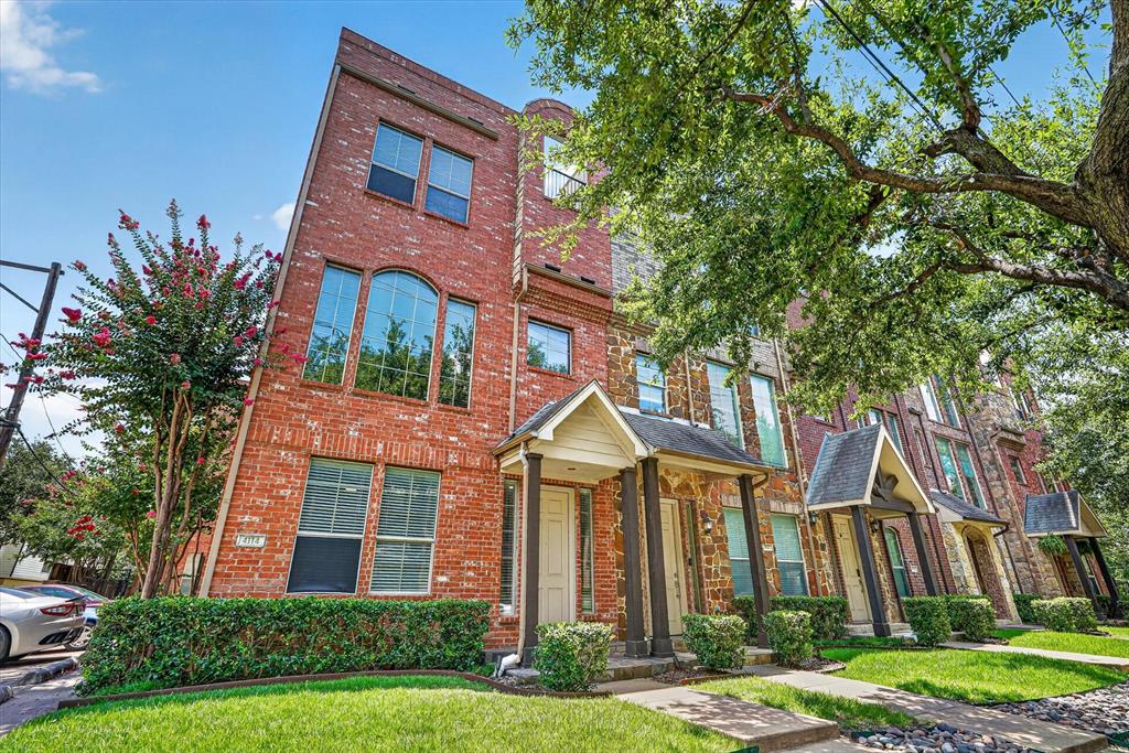 This beautifully remodeled townhome is now available for sale!  Featuring 3 bedrooms and 3.5 bathrooms, this stunning property offers breathtaking views of the Dallas skyline with its rooftop terrace.  It is a move in ready home that is perfect for entertaining.  The end unit and desirable floor plan provide privacy, with a private guest room, en-suite bath, and walk in closet on the first floor.  The second floor features tall ceilings, an abundance of natural light, and an open kitchen to living concept with hardwoods flooring.  The third floor includes a spacious master suite with three closets and a guest room with an en-suite bath. This community is located just a mile from Uptown, offering the quiet comforts of neighborhood living while being minutes away from the best restaurants and nightlife that Dallas has to offer.  Don't miss this opportunity to enjoy breathtaking sunsets and unparalleled views from your own rooftop terrace.  Act fast and schedule a viewing today!