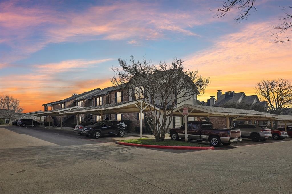 Welcome to this well maintained one bedroom, one bath condo offering over 800 square feet of comfortable living space in the heart of Carrollton.  Sellers are motivated!  The open layout features a spacious living area that flows into the kitchen, perfect for everyday living.  The primary bedroom offers ample closet space and a relaxing retreat.  Conveniently located near shopping, dining and major highways, this low-maintenance condo is ideal for first-time buyers, downsizers or happy singles!  HOA management company putting fees to good work, beautifying the entire complex with exterior upgrades to keep this well located condo shining for years to come!!  Washer, dryer and refrigerator included with acceptable offer!  Schedule your tour today!