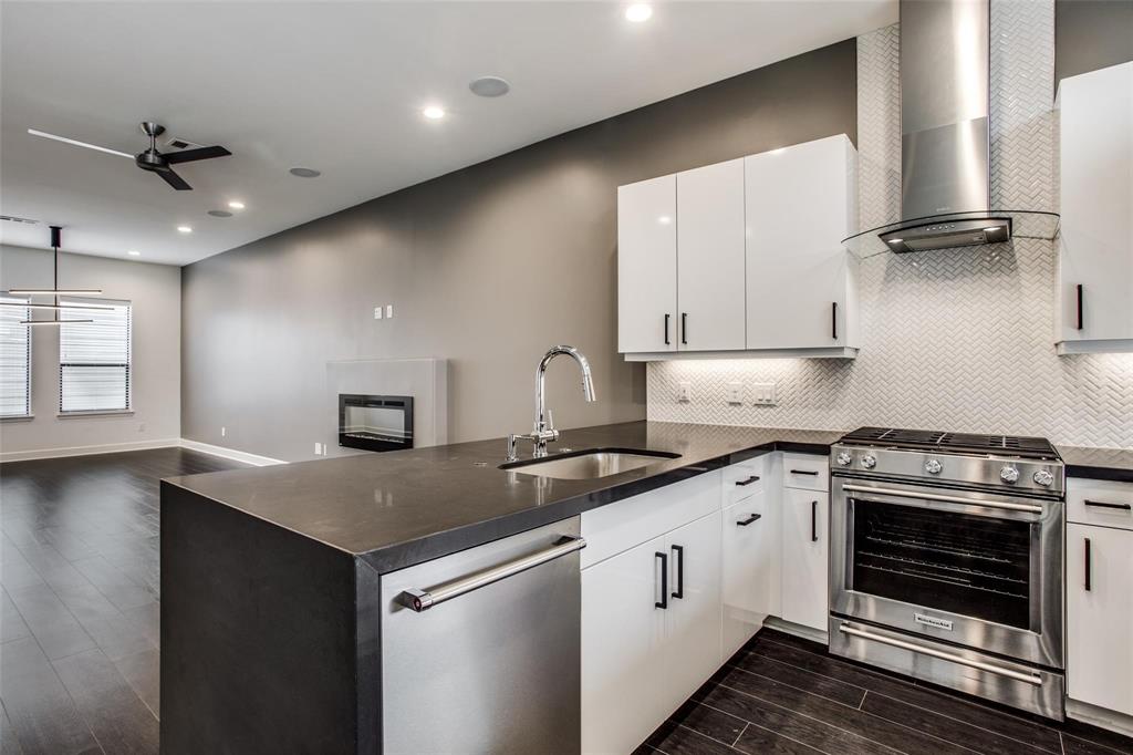 GORGEOUS Condo in the Heart of Dallas with MAGNIFICENT views of the FAMOUS DALLAS SKYLINE!!  This 3 Floor Cedars Condo offers a 2 CAR GARAGE and Office on the 1st Floor, Living Room, Electric Fireplace, WATERFALL QUARTZ Counters and Stainless Steel Appliances in the Kitchen (REFRIGERATOR INCLUDED), and Half Bathroom on the 2nd Floor, and DOUBLE PRIMARY BEDROOMS complete with Beautiful Modern Bathrooms for each Bedroom on the 3rd Floor.  Kick back and enjoy the view on your own PRIVATE ROOFTOP!  Surrounded by 35, 30, and 45.  Water and trash in the amount of $85 will be paid monthly to Direct Realty along with rent, as it is billed by the HOA.
