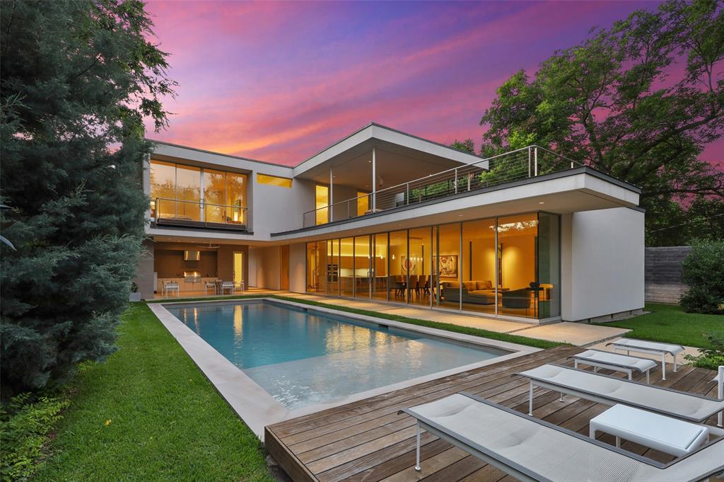 A highly acclaimed team of David Cadwallader, Ryan Williams and David Rol-ston created this residence with an eye focused on casual elegant living. The home design platforms included providing security, privacy, convenience, gal-lery opportunities for artwork, and entertaining areas. The team took the over-sized one third acre lot and perfectly situated the structure to afford the owners with an oasis-like experience in an urban setting. Sitting in the sun-filled second floor master suite you would never guess that you are 5 minutes from downtown Dallas. 
 Beauty is not skin deep on this model: engineered pier and beam foundation, French drain system, Lennox high-efficiency HVAC system, structured wiring with Lutron Smart Controls, In-line gas fired hot water system, Ipe wood deck-ing, low-e thermo efficient windows, and an oversized garage with Tesla charger are just a few of the building details. 
 Your culinary arts can be beautifully expressed in this sleek and functional Eu-ropean designed kitchen. Poggenpohl cabinetry, Miele appliances, and Neolith porcelain counters provide a seamless modern look that allows ease of care and fantastic workspaces. The hidden butler’s pantry is terrific for storage and staging larger gatherings. 
 
·      Miele appliances including convection oven, 5 burner gas cooktop, double wall ovens, dual purpose speed-oven, counter-depth refrigera-tor, wine cooler, in-drawer refrigeration. 
 
·     Lutron automated solar shade system and Smart lighting with home 
       control system for audio-visual 
  
·      Tankless gas fired hot water system.
 
·      Oversized garage with Tesla charger and custom built-in cabinetry.
 
·      Outdoor covered living room with Lynx Gas Grill, refrigerator, sink, 
       full shower bath and fireplace.
 
·      Heated pool that’s perfect for volleyball, laps, or lounging. Please close Republic Title 3131 Turtle Creek Mandy Moss
 
·