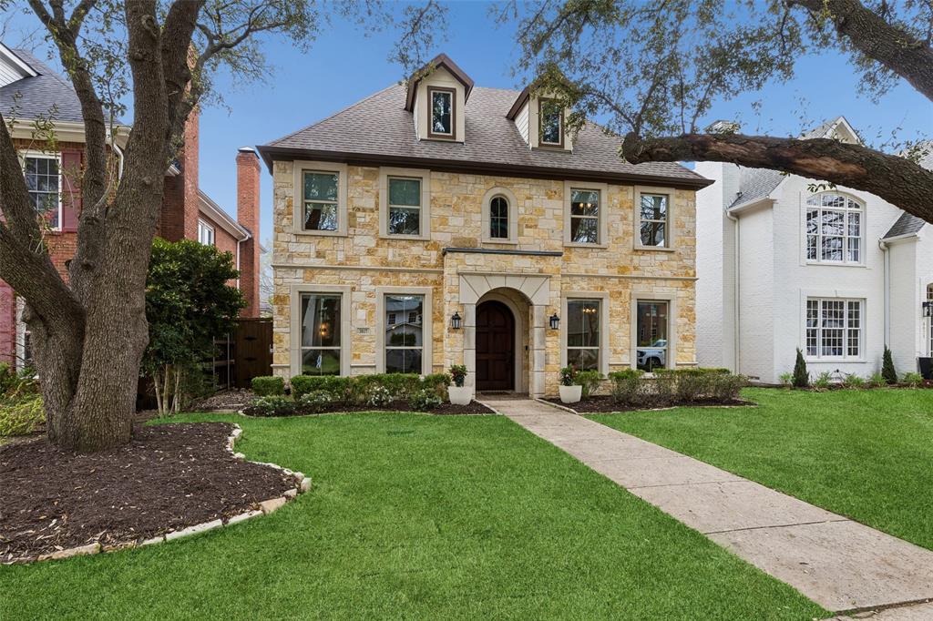Exquisitely designed and beautifully appointed, this breathtaking University Park residence blends timeless elegance with modern luxury on a welcoming, tree-lined street. Soaring ceilings and abundant natural light create an airy, sophisticated ambiance, while rich hardwood floors and designer finishes add warmth and refinement. The first floor is an entertainer’s dream, featuring expansive open living spaces that seamlessly connect the inviting living room with its stately fireplace, the chef’s kitchen, and a bright breakfast nook. The kitchen boasts a large island with seating, built-in appliances, and exquisite designer touches. A formal dining room sets the stage for memorable gatherings, while an elegant home office provides a quiet, sophisticated workspace or 6th bedroom. The peaceful primary suite is a true retreat, offering a spa-like bath with separate vanities, a large soaking tub, a separate shower, and an extraordinary custom walk-in closet. Generously sized bedrooms and a family room offer comfort, privacy, and versatile spaces for relaxation and fun. Outside, a beautifully landscaped backyard provides inviting outdoor living areas, a playground, and a perfect setting for entertaining or everyday enjoyment. Ideally located within walking distance to Snider Plaza, multiple parks, and top-rated University Park schools, with easy access to North Central Expressway and premier shopping and dining, this home delivers the ultimate combination of luxury, convenience, and lifestyle. Breathtaking inside and out, this remarkable residence is a must see.