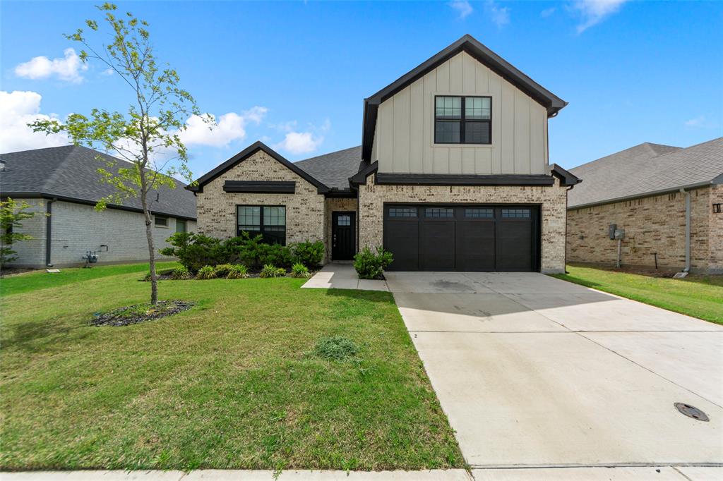 Discover the perfect family home in Bluehaven Homes’ new LakePointe subdivision in Lavon. This beautiful 1.5-story Alaska floor plan features 5 bedrooms, 3.5 bathrooms, and a versatile layout designed for both comfort and style. Luxury vinyl plank flooring flows throughout the main living areas, while upgraded carpet adds warmth to all bedrooms. The inviting kitchen is equipped with stunning 3CM quartz countertops, custom cabinetry, a large walk-in pantry, and stainless steel appliances. The spacious primary suite offers a relaxing retreat, complete with dual sinks, a soaking tub, and a standing shower with a custom frameless glass door. Step outside to enjoy the large covered patio, fully fenced backyard, and landscaped front entrance—perfect for entertaining or unwinding in privacy. Ceiling fans in every bedroom add extra comfort year-round. Upstairs, the guest room offers flexible space that can easily be used as a media room or game room to fit your lifestyle. Ideally located with a playground directly across the street and a community pool just minutes away, this home offers the perfect blend of comfort, convenience, and family-friendly living.