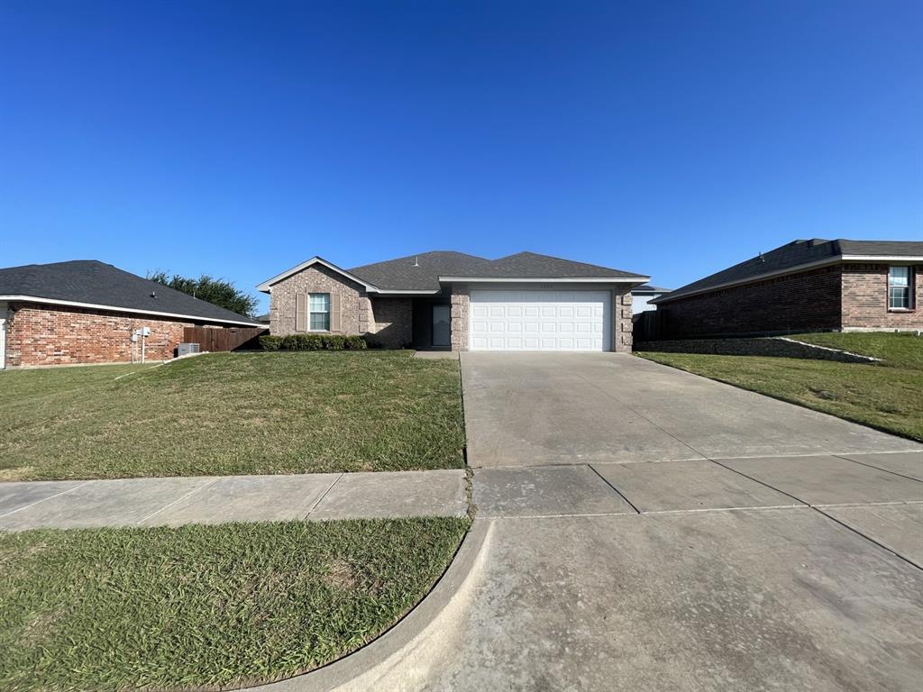 Ideal scenario!  Smaller home in the neighborhood, and the neighborhood is surrounded by even bigger, newer homes!   This 3 bedroom home has a split primary bedroom with 2 walk in closets, separate shower and tub in primary bathroom.  New countertops and vinyl plank flooring.  New range in kitchen.  Small covered patio, but big fenced in back yard.  Joshua schools.  Come check it out.