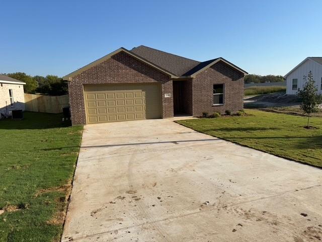 BRAND NEW CONSTRUCTION. BELLS ISD. HIGHLY SOUGHT AFTER! Perfect starter home or investment property. New construction, complete and ready to go. Fully irrigated, sodded, landscaped and wood privacy fencing.  Open floor plan with large rooms. Vinyl plank flooring in main areas and carpet in bedrooms. Kitchen comes with granite tops, subway tile backsplash, undermount sink, decorative lighting, stainless steel appliances and built in microwave.