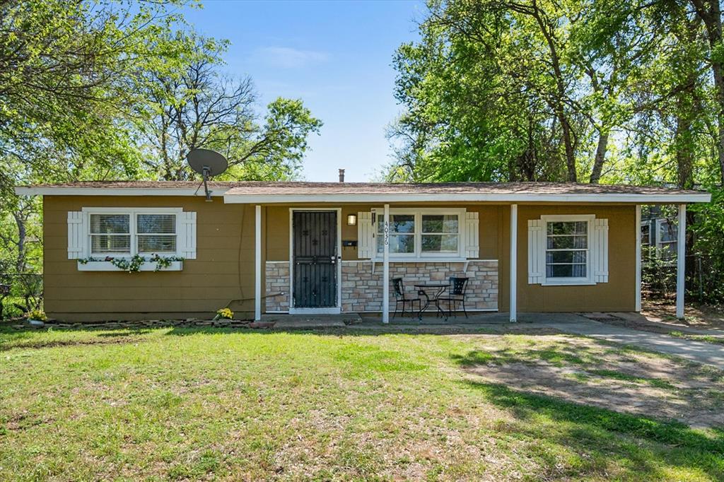 This clean, bright home offers a great mix of character, space, and opportunity for its next owner. Located just two blocks from Christene C Moss Elementary School and with quick access to downtown Fort Worth plus major highways like 287, I-30, and I-20, the location makes commuting and daily errands a breeze.

Inside, the flexible layout gives you options. The bonus space off the kitchen can easily function as a dining room, home office, playroom, or second living area—perfect for adapting to your lifestyle.

Step outside to a spacious backyard filled with mature trees and plenty of shade, creating a comfortable space to relax, entertain, or enjoy the outdoors.

This home is a great fit for a first-time buyer or anyone looking for an affordable property with room to add their own updates and personal style.