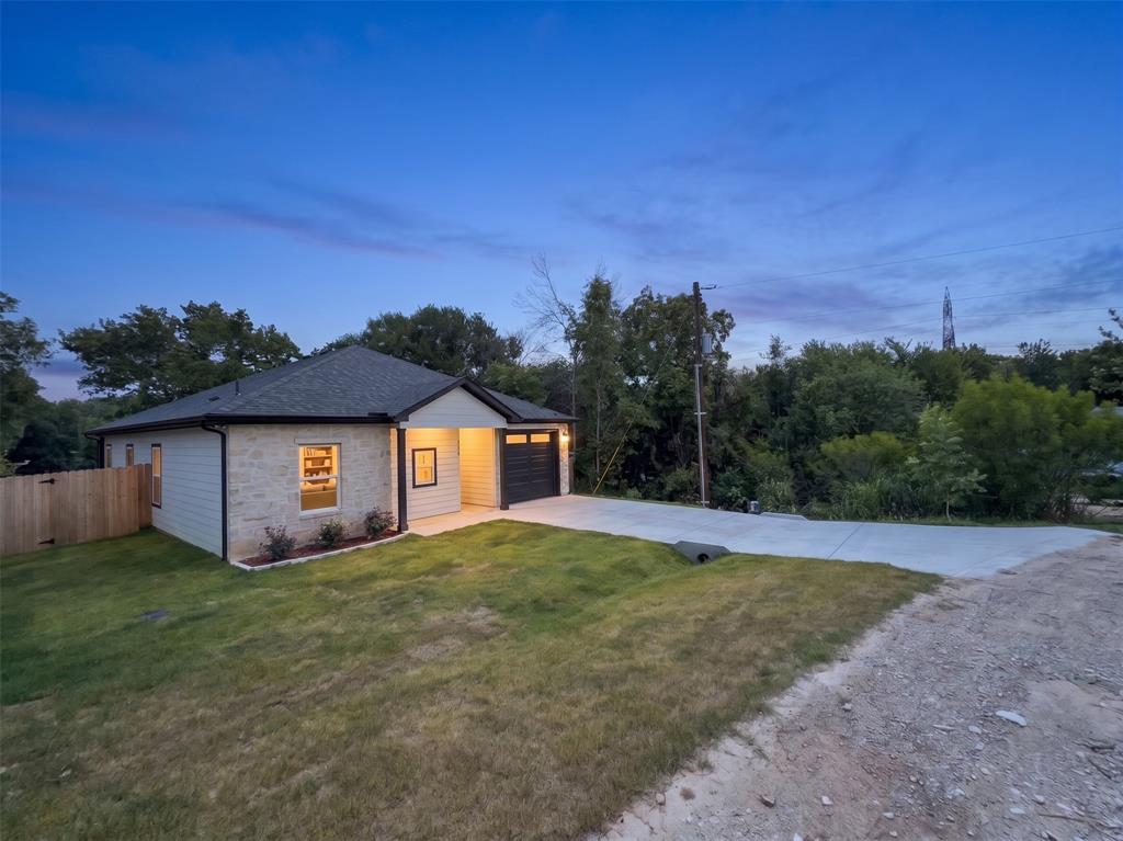 Welcome home to this fabulous brand new construction site built home located conveniently between Granbury and Weatherford! Proudly built by a local Granbury resident and local Granbury home builder. This home is loaded with custom features, options, and upgrades! 3 bedroom, 2 bath, attached garage, 1414 square feet and completed in 2026. Spray foam encapsulation insulation and vinyl double pane windows for the ultimate in energy efficiency! Walk inside and find a very inviting wide open foyer with luxury vinyl plank flooring and high ceilings. Large open living room featuring double pane vinyl windows, ceiling fan, and wonderful views out to the oversized backyard. Open kitchen that features elegant quartz countertops, full electric appliances refrigerator, cooktop stove, built in microwave, and dishwasher. Large and very functional kitchen island that is perfect for the kids to sit and eat. Breakfast area located just off the kitchen and living room offers great views out to the oversized backyard as well. Separate utility room with space for a full size washer and dryer, numerous built in cabinets, and a handy folding quartz countertop. Primary bedroom is perfectly sized with great views out to the backyard. Primary bathroom features quartz countertops, ample cabinets, separate toilet room, and an oversized walk in shower. Super size walk in closet in the primary bath offers convenient access to the utility room. Bedrooms 2 and 3 are split bedrooms with ceiling fans, and walk in closets. Guest bath features quartz countertops and a tub shower combo. Attached garage features an opener and a full epoxy covered surface. Full sod front yard and back yard, gutters, wood privacy fence, and also an open wire fence that offers fabulous views of the small seasonal creek just outside the back yard. This home offers a very private location. Community offers a community pool, clubhouse, and playground. Come make this home your very own!