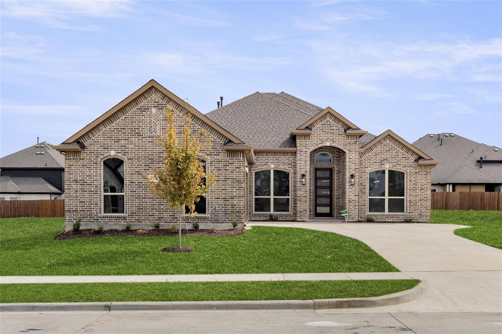 MLS# 20411622 - Built by First Texas Homes - Ready now! ~ This beautiful 1.5 story is a must see. Front swing entry of the Westchester. Gorgeous flooring, Open concept with private study and adjacent dining that connected to the butler's pantry. Large family room featuring our NEW linear fireplace that peaks into the California Island kitchen with double oven, butler's pantry and painted 42-inch cabinets and stainless-Steel appliances. The massive primary suite comes with a sitting area, large walk-in closet, double vanities. NEW stand-alone tub is the highlight of the primary bath. Also features large game room. Fully fenced in and sprinkler system. Home has many more upgrades. Won't last very long!!