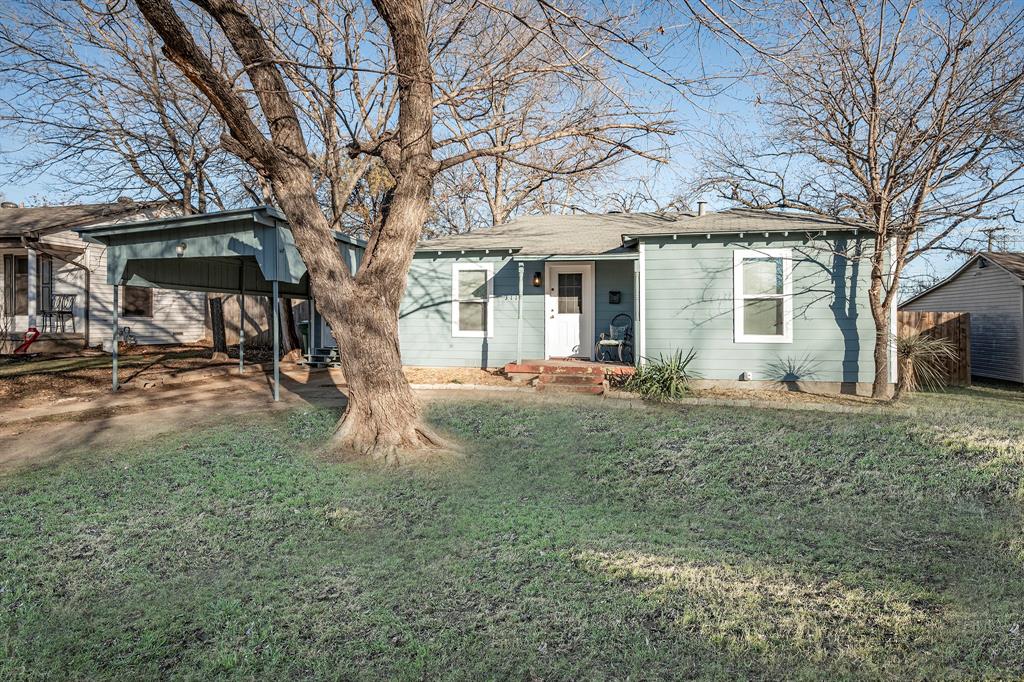 Fully remodeled move-in ready home with charming original oak hardwood floors in an established neighborhood conveniently located near Hwy 121 and I-820 for quick access to downtown Fort Worth and other local attractions. Carport provides covered parking and the third bedroom garage conversion has a private entrance affording many options for configuring the living space. New windows throughout, entire house freshly painted inside and out, bathroom gutted and completely remodeled. Spacious, level fenced in backyard. Submit completed TAR application with $ application fee for all applicants over the age of 18. No evictions or judgements, submit copy of drivers license, last three paycheck stubs. Pets on a case by case basis. Use TAR Application for each applicant 18 and older.