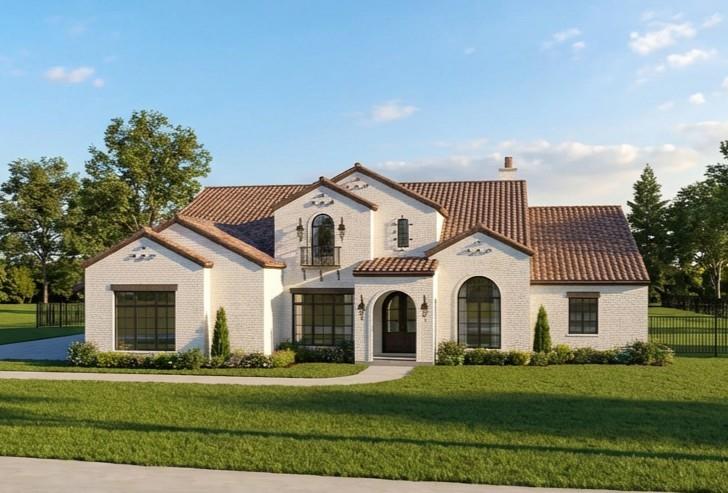 Nestled in the Exclusive Gated La Dorada community in the award-winning Aledo ISD. Adjacent to the Tiger Woods' Blue Jack Golf Course, opening in 2026. This stunning Custom Home offers soaring 18’ ceilings, wide-plank hardwood, and a dramatic floor-to-ceiling stone fireplace in the expansive Great Room. The Chef’s Kitchen showcases Tesoro Bianco Quartzite counters and backsplash up to the expansive vent hood. Completing the Kitchen: Sub-Zero refrigeration, 48” Wolf gas range, dual sinks, Coffee Bar, and Scullery.  Stone accent wall, spa-style bath with oversized wet room, soaker tub, dual showers, and dual closets for privacy and convenience. Outdoor living showcases a covered patio, Coyote gas grill, fridge, a planned resort-style pool, and a hot tub. La Dorada offers a 20,000 sq. ft. clubhouse with 4 pools, 4 tennis & 8 pickleball courts, a full gym, HIIT & yoga studios, an upcoming restaurant, and a 250-seat ballroom. High design, luxury finishes, and elite community living. Completion in Fall 2026.