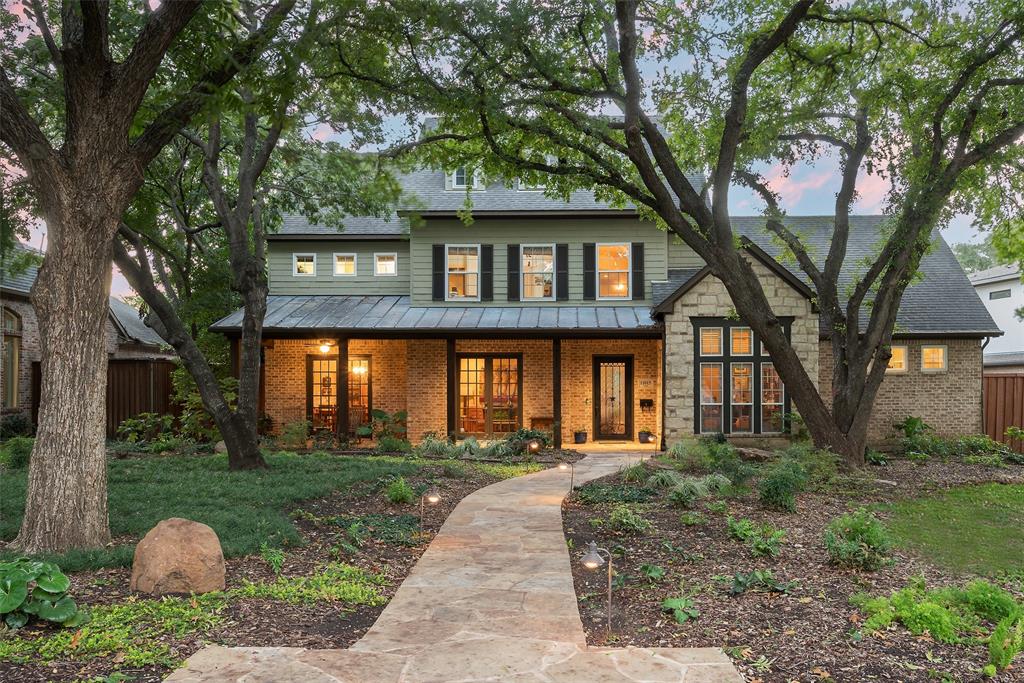 This traditional Preston Hollow home with specimen trees and perennial gardens is just steps from Northaven Trail and minutes from top-rated schools, shopping and dining. Perfect for entertaining or everyday living, this open floorplan is light and bright with tall ceilings providing incredible art walls and views out to the sparkling pool, spa, fire pit and grassy backyard. Downstairs there is a dedicated study, 1,000-bottle wine storage and tasting room with backup generator, a gourmet eat-in kitchen that opens to the family room plus formal living and dining areas with handsome hardwood floors. The downstairs primary suite features a cozy fireplace and sitting area plus ensuite bath. Upstairs are 4 more bedrooms with spacious game room and a pocket-office. Roof was replaced in February 2024 with transferrable warranty to the buyer. Ideal location walkable to the Northaven Trail connecting Preston Hollow to White Rock Lake and enjoys convenient access to the Private School Corridor.