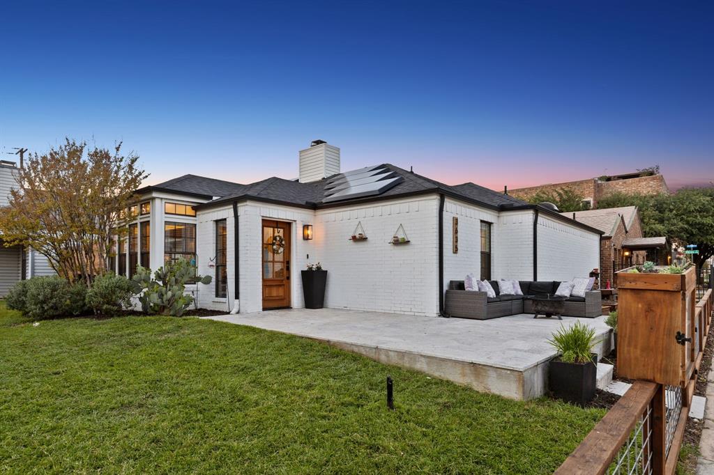 Rare Gem. Voluntary HOA, single-family detached, with a community pool in the heart of the city! This gem is ideally situated in Bryan Place: a freshly painted exterior and an interior facelift, including the main bath; new landscaping; a new fence; resealed windows; a redesigned patio deck; updated bathrooms; and a solar-paneled roof. TWO open living areas with a fireplace provide ample space for entertaining. The open-concept kitchen features a breakfast nook, granite countertops, and stainless steel appliances. TWO spacious patios, perfect for grilling and outdoor dining. Relish the perks of a quaint neighborhood in a big city by strolling across the street to lush, playful Exall Park. Take advantage of this rare opportunity!