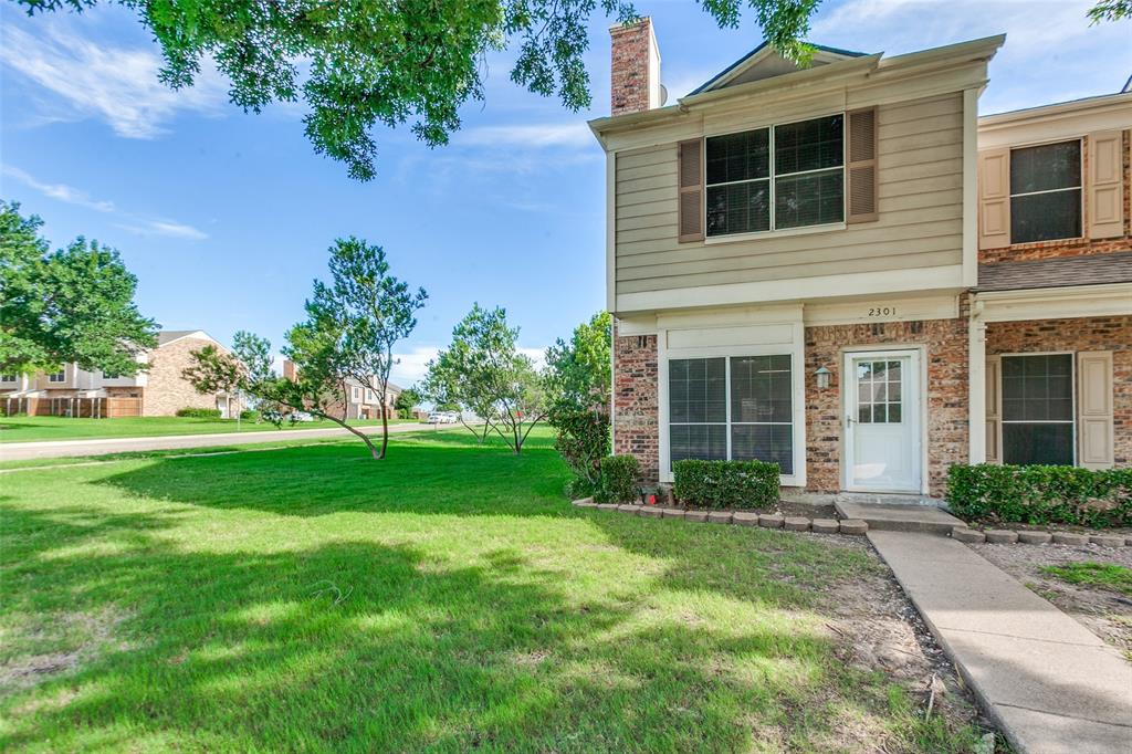 Welcome to this beautifully updated end unit condo in Plano, TX! This 2 bedroom, 1.5 bath home features a newly remodeled kitchen with all new appliances, fresh carpet, new luxury vinyl flooring, and new blinds throughout. The main level includes a convenient half bath, while both bedrooms are located upstairs for added privacy. Enjoy the back patio, perfect for relaxing or creating a cozy outdoor space. The end unit location offers added privacy, and the thoughtful updates create a clean, move-in ready feel. Enjoy low maintenance living with an HOA that covers the roof, exterior walls and siding, foundation, fencing, water, sewer, sprinkler usage, and parking areas. Located in close proximity to Downtown Plano, shopping, dining, and major roadways, this condo is a fantastic opportunity!