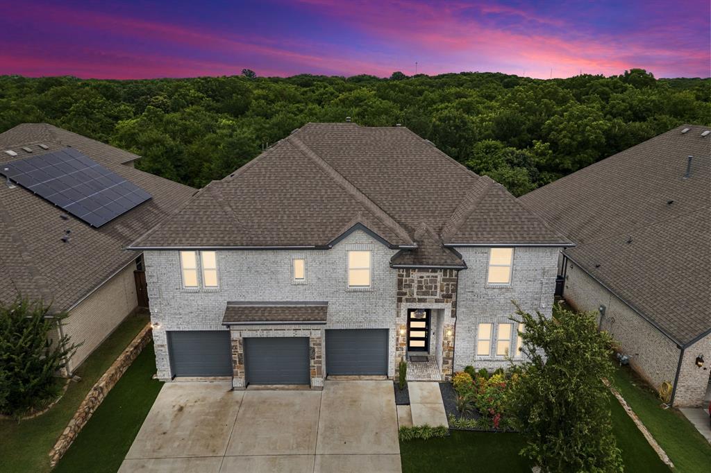 Welcome to 4208 Linwood Avenue in Willow Wood, where modern style, thoughtful upgrades, and low-maintenance living come together in one exceptional home. This spacious First Texas Homes floor plan offers 5 bedrooms, 3.5 bathrooms, a dedicated media room, office, game room, and a 3-car garage, providing plenty of room for both everyday living and entertaining.

From the moment you step inside, you'll notice the attention to detail, including upgraded wood stair railings, designer lighting and fixtures, and stylish finishes throughout. The open-concept layout creates a seamless flow between the living, dining, and kitchen spaces, making it easy to gather with family and friends.

The oversized 3-car garage features epoxy flooring and built-in storage, offering both functionality and organization. Outside, the fully turfed front and backyard provide year-round beauty with virtually no maintenance, while the covered and extended patio creates the perfect space for relaxing, grilling, or enjoying Texas evenings outdoors.

One of the home's most desirable features is its premium location backing to a scenic greenbelt and walking trail, offering peaceful views and added privacy with no immediate neighbors behind. Combining generous living spaces, modern upgrades, and an unbeatable setting, this Willow Wood gem is ready to impress.