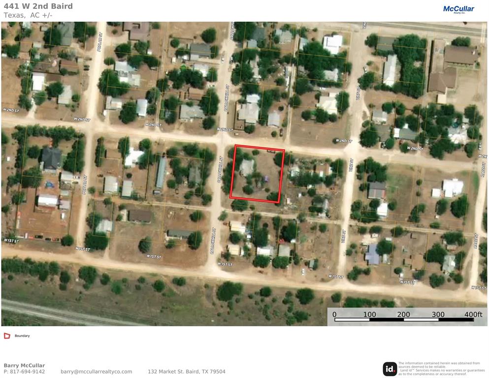 Nice tract in Baird. Sold AS IS. Home is not livable. There are 3 platted lots that would make a great home site or divide it up and place multiple homes.