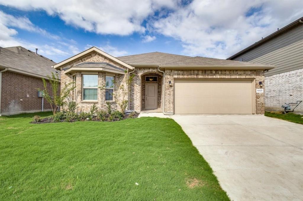 MOVE-IN Ready. 2023 Year built, never occupied one-story home with 4 beds and 2 baths. Large Chef's Kitchen, featuring exquisite Quartz CT, elegant Pendant lights, SS Appliances including a Gas Range, a tiled backsplash, and a convenient WI Pantry. The open floor plan flows seamlessly into the spacious Living area at the rear of the home. The luxurious main bed features a dual-sink quartz-topped Vanity, an oversized Shower, linen storage, and a generous walk-in Closet. The home boasts tiled Entry, Halls, and Wet areas, and Connected Smart Home Technology. Features include a Quartz-topped Vanity in the second Bath, a Mud bench, Front exterior coach lights, a tankless Water Heater, a covered back Patio, a 6-foot fenced backyard, a landscape with full sod, and Sprinkler System! Plus, community amenities include a Pool, Cabana, Park, Tot Lot, and Lazy River. Ideally located close to Golf courses, DFW Airport, TMS, Tanger Outlet Mall, Restaurants, and major highways like I-35W and HWY 114.