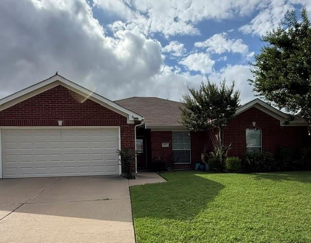 Beautifully maintained single owner home! 3 Bedroom 2 Bath plus an office that could be used as a 4th bedroom if desired. Wood look ceramic tile flooring throughout the majority of the home with carpet in the 3 bedrooms. Granite countertops in Kitchen and baths! Large ensuite bathroom with a oversized walk-in shower and built in linen storage! Home has great storage with entry coat closet, linen closet in hall, double door storage closet in hall, oversized utility room with storage shelves and walk-in closets in all bedrooms! Ceiling fans in all bedrooms and living room! Great open concept floor plan with high ceilings in living room and primary bedroom!