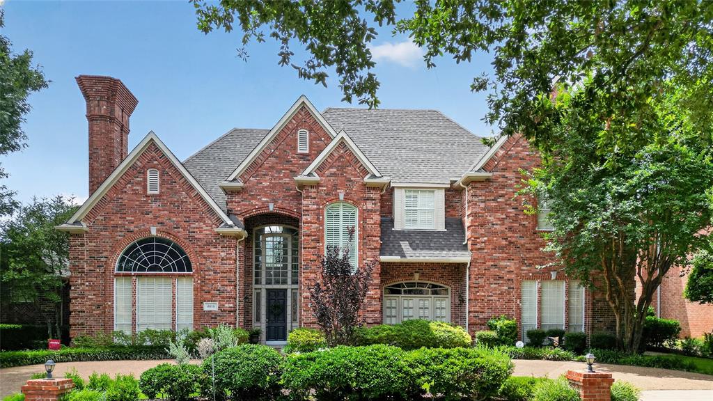 Exceptional custom home in prestigious Bent Tree North, thoughtfully designed for comfortable family living and entertaining. This spacious floor plan features a private primary suite and two additional bedrooms on the first floor, each situated in their own wing with ensuite baths, creating ideal separation and privacy for family members and guests. The beautifully remodeled white kitchen is the heart of the home, showcasing granite countertops, a center island, updated appliances, and seamless flow to the main living spaces. Rich wood flooring extends throughout the first floor, while the luxurious primary suite has been updated with designer flooring, countertops, lighting, fixtures, and hardware, plus an oversized walk-in closet. Upstairs offers two additional bedrooms and a large game room complete with a balcony overlooking the backyard oasis, a dedicated game closet, and an enormous walk-in attic providing exceptional storage. Step outside to enjoy a truly special backyard retreat featuring an updated pool, covered patio, charming gazebo, and a generous grassy play yard perfect for kids, pets, and outdoor activities. Situated on a quiet interior street with convenient access to both the Dallas North Tollway and President George Bush Turnpike, this home offers an outstanding location within Plano ISD and is also close to many of the area's premier private schools. A rare opportunity to enjoy space, privacy, and an exceptional lifestyle in one of North Dallas's most sought-after neighborhoods.