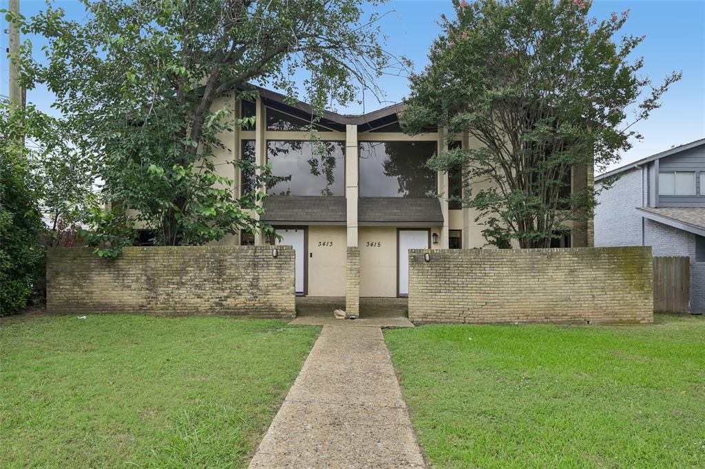 RARE FULL DUPLEX ON 60 X 168 CORNER LOT - opportunity at 3413–3415 Asbury in one of Dallas’ most sought-after neighborhoods. Ideally located within walking distance of SMU, Snider Plaza shops and restaurants, and award-winning HPISD schools, including Armstrong Elementary, Highland Park Middle School, and McCulloch Intermediate. This property offers exceptional potential to renovate and add value or pursue new construction in a premier location. Full-duplex opportunities in this area are extremely limited. Property is being sold as-is. Please review all photos, 3D tours, and floorplans.