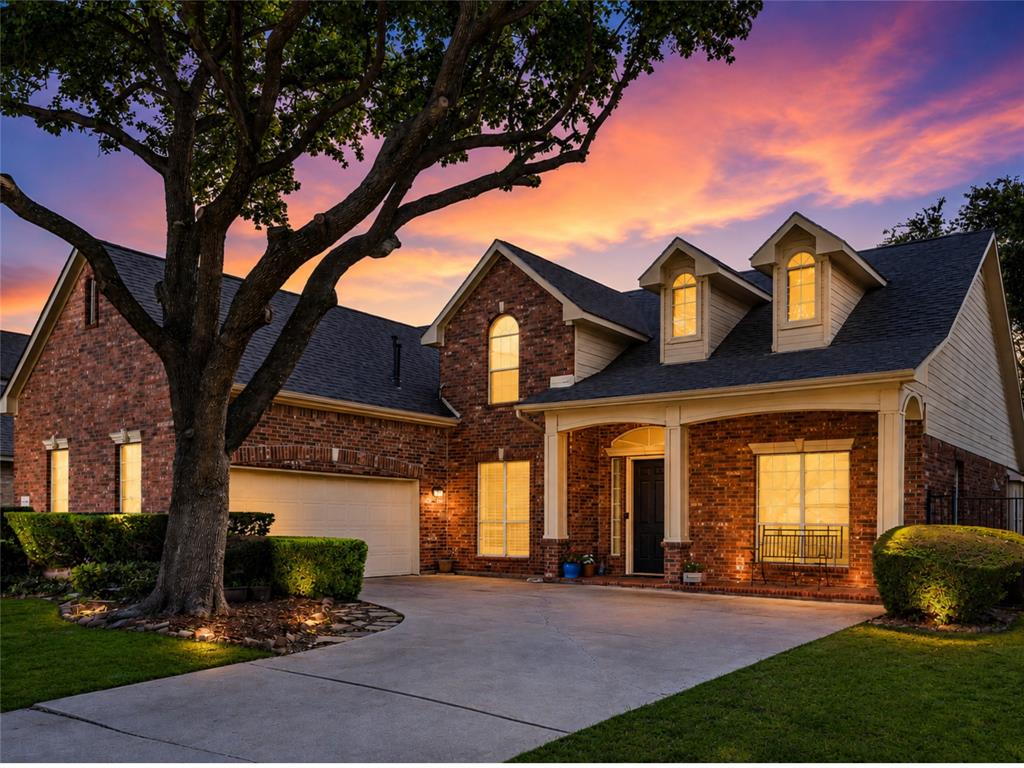 Beautifully remodeled golf course home in the heart of Frisco with NO HOA! Originally built in 1999, this home has been thoughtfully reimagined with a stunning 2025 renovation that blends modern updates with the warmth and character of an established neighborhood. Situated on a premium golf course lot with mature trees and peaceful backyard views, this home offers over 3,200 sq ft, 5 bedrooms, 3 full bathrooms, dedicated office, gameroom, and exceptional flexibility for modern living. Step inside to a dramatic 2-story foyer with an inviting spiral staircase. The open-concept layout flows beautifully between the living room, breakfast area, and fully remodeled kitchen. Owners invested heavily into opening up the space and transforming the heart of the home. Features include shaker-style white cabinetry, large island, stainless steel appliances, oversized walk-in pantry, serving buffet or coffee station, luxury vinyl plank flooring, updated lighting fixtures, and new door hardware throughout. Formal dining room connects seamlessly to the kitchen, while the private office with double glass French doors offers an ideal work-from-home setup. Spacious downstairs primary suite overlooks the golf course and features a beautifully remodeled bathroom with double vanities, soaking tub, large walk-in shower, and customized Elfa shelving system in the closet. Additional downstairs guest bedroom with full bath access is ideal for multigenerational living or guests. Upstairs includes 3 bedrooms, gameroom, plus bonus craft-flex room. Covered patio and new sliding patio doors help create a seamless indoor-outdoor experience. Located near SH 121 with convenient access to shopping, dining, entertainment, and major employers. Zoned to Frisco ISD with access to the Frisco ACCESS program offering specialized educational opportunities for students. Rare combination of golf course lot, established Frisco charm, modern renovation, and no HOA.