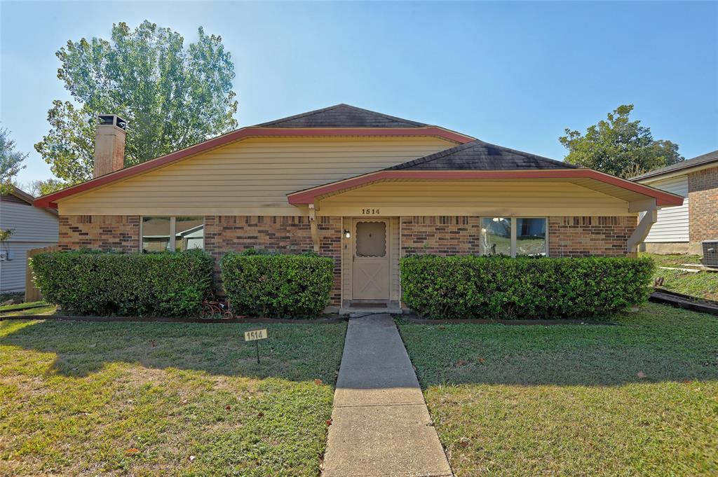 Recently updated 1,430 Sq Ft home located in Northlake Estates in Garland. This beautiful one-story home is situated on a manicured lot and offers three bedrooms and two bathrooms. Gather and stay warm on those cold Texas nights around the brick wood burning fireplace. The kitchen features stainless steel appliances, granite countertops, white cabinets, pantry, and opens to the dining area. Dining area has sliding glass door to the backyard. Home is newly carpeted in all bedrooms, vinyl plank wood in living areas, new paint throughout, updated bathrooms and kitchen. A Must See!