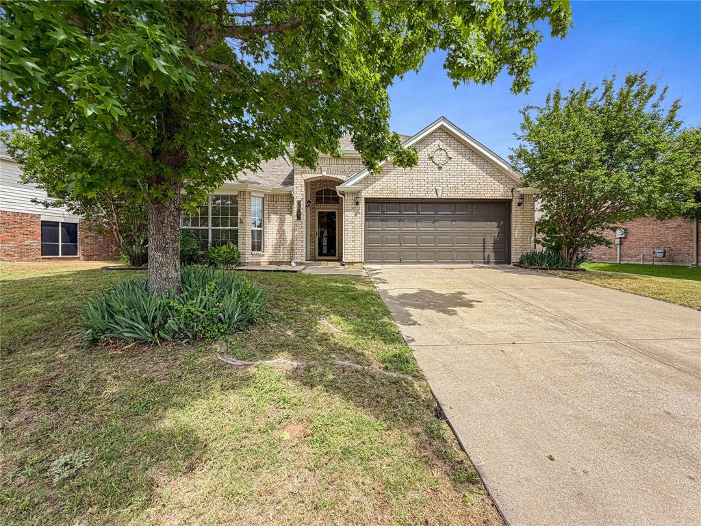Check out 2516 Fairway View Dr, recently updated with fresh interior paint and new flooring throughout the home, creating a bright and modern living space. A welcoming fireplace provides a comfortable amenity. The kitchen have an accent backsplash.  The primary bathroom features double sinks, alongside a separate tub and shower for enhanced utility. Outside, a comfortable patio overlooks the fenced in backyard, complemented by fresh exterior paint that completes the property's refreshed look. This updated property combines comfort and style, ready for your enjoyment. Home comes with a 100-Day Home Warranty and a 7-Day Home Test Drive to move in 7 days early for free