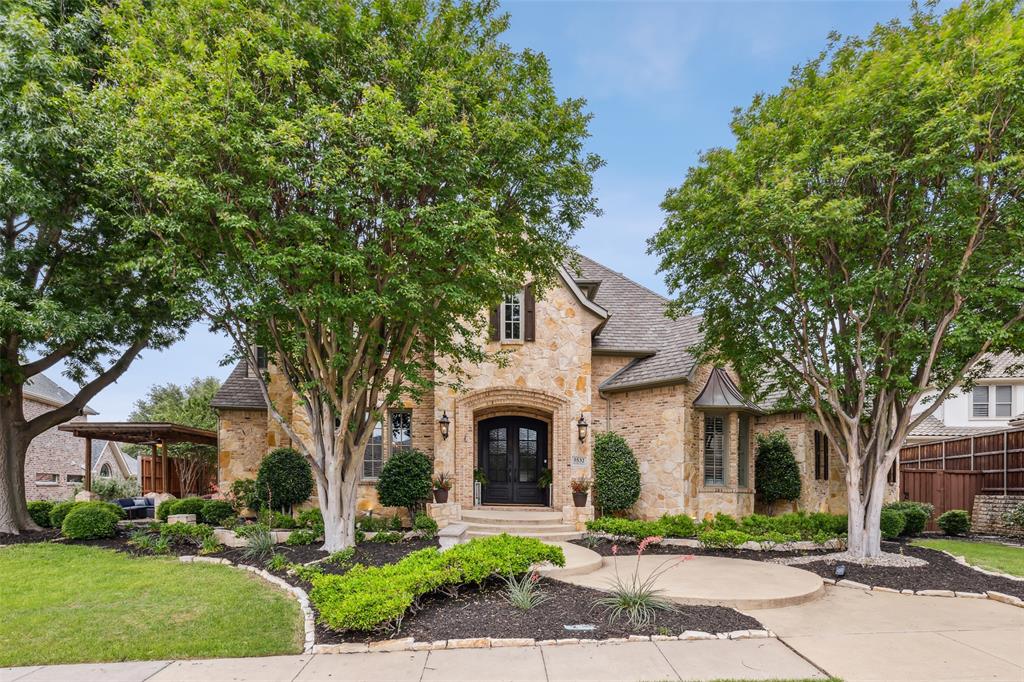 ENTERTAINER'S DREAM HOME, Stunning estate in prestigious guard-gated Starwood, newly remodeled & impeccable finishes through out! Exquisite curb appeal with stone facade & luxurious new double iron doors open to 6263 sq ft of superior living space featuring primary & guest suite down & 3 large secondary beds up. All 5 bedrooms ensuite & beautifully remodeled. Newly remodeled chef's kitchen to die for! Level 8 quartz countertops, sub zero fridge, butler's pantry & new induction double cooktop range & double ovens. Huge primary retreat has fireplace & beautifully remodeled designer bathroom with luxurious marble walk in shower & dual shower heads. Hand scraped hardwoods flow through living areas & kitchen into spacious family room with glass sliders opening to outdoor resort style yard. Outdoor living with fireplace & tv overlooks outdoor kitchen with grill, cooler & fridge. New cabana has bar, tv & fire pit. Pool, spa & large grassy area. Approx $50K of new solar panels & power storage.