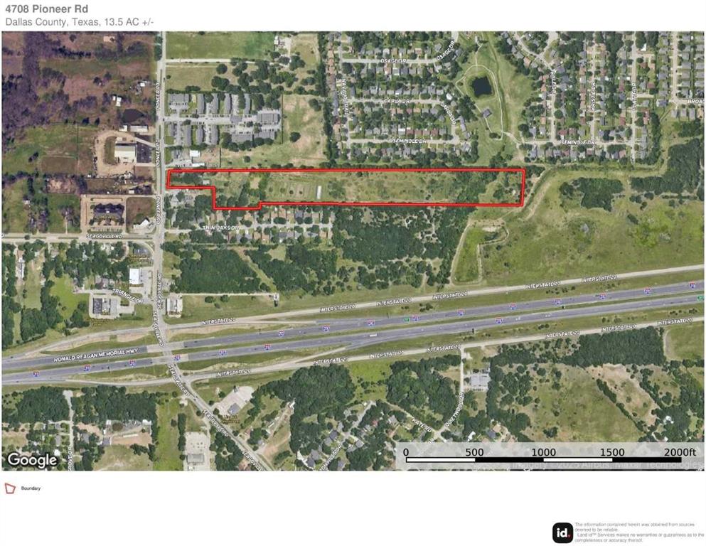 Location! Property is strategically located for business.  Current entrance off 4 lane, well maintained, principal arterial, less than a block off I20 with I635 and 175 interchange less than a mile. Quick 15 mins from Downtown Dallas, 5 miles to I45 or north to I80 and I30.
Centrally located near Dallas, Terrell, Seagoville and all freeways. The city’s future transportation plan includes a proposed feeder frontage road at the southeast corner of the property giving 2 potential entry points. 360-acre state-of-art intermodal Union Pacific Railroad facility and Mesquite Metro Airport are also nearby. Trade area labor force of over 200,000. Zoned Commercial, currently a nonconforming turn of century residential farmhouse, uses as small homestead farm including 3 acres of fruit and vegetable production, small livestock, horse pasture, natural pond, mature trees. This property has endless business and development possibilities.