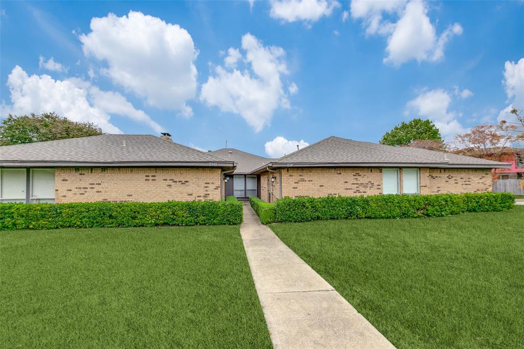 BROKER IS TRUSTEE and BENEFICIARY OWNER. Open House Saturday June 13th 1-3pm. Your next home awaits. This beauty is located in the coveted Richardson Independent school district. The relaxing walk-up has a comforting zen feel – allowing you to decompress after a long day. Perfect for entertaining and warming up, the brick fireplace is the highlight of the living room. Then take a step up to the Spanish-tiled dining area – just right for meals with friends and family. The large kitchen has a wrap-around countertop and a spacious kitchen table space. Kitchen includes a stainless steel refrigerator. Recent upgrades include new flooring for hallway, bathroom and bedrooms. Beautiful new primary shower. New vanity in both bathrooms, upgraded mirrors and more! The primary bedroom has a raised ceiling and a large en-suite bathroom. The big walk-in closet means you have space for all seasons of fashion choices! Down the hall, the 2nd and 3rd bedrooms also include soothing natural light. Property has separate utility area for a full-size washer and dryer as well as a large 2 car garage and sprinkler system. The large corner lot includes a fenced private backyard with a concrete covered patio. In addition it's in a great location with easy access to both LBJ and Hwy 75 as well as being walking distance to Richland College! This is a must see! Buyers and Buyers Agent to verify any information deemed necessary including, but not limited to taxes, square footage and schools.