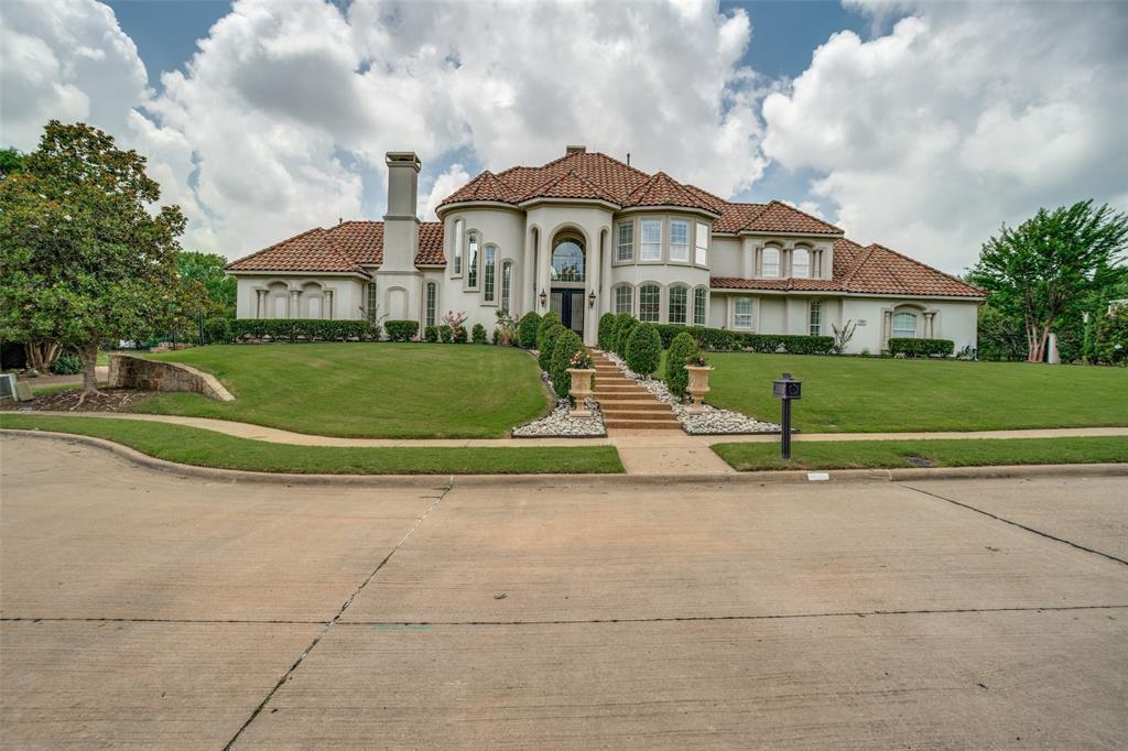 Stunning Custom Home in a prestigious gated community in the heart of McKinney easy access to highways 75 & 121, shopping, dining and entertainment. Impressive drive-up appeal. Enter the grand double doors and enjoy the handsome study featuring a FP, custom cabinetry with desk and shutters.  Oversized Formal Dining and Formal Living room, formal living room has great views of the outdoor entertainment space and a FP. Chef's style kitchen with a large  breakfast nook, is equiped with a 48 inch subzero refrigerator, 6 burner Dacor gas cooktop, 2 ovens, microwave, large island with sink + a trash compactor and walk in pantry. Open concept also features the family room with built-ins and a FP with gas logs. Luxurious Primary Suite has great views of the pool and spa from the bay windows, the ensuite has a jetted tub, double vanities, separate walk in glass shower and walk in closet.  Second bedroom downstairs also has an ensuite and walk in closet. 4 bedrooms with 4.5 bathrooms+upstairs large gameroom. Dual wrought iron staircases, 3 car garage, long driveway with basket ball goal. Travertine and carpet throughout. Utility room with sink and storage.  Enjoy the backyard entertaining area with covered patio BBQ builtin area, huge swimming pool with raised spa and water feature + large area for tanning both in the pool and in the raised seating area. Bring your design ideas and make this remarkable property your own. With the expansive lot, outstanding floor plan and unmatched outdoor living spaces, this is is a rare opportunity to own a truly excepetional home in the heart of McKinney.