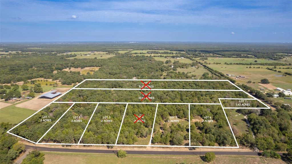 (Lot 1) Beautiful wooded 2 Acre Residential lot available for you to be close enough to the city but still be in the country. Road frontage roughly 162 feet by 518 feet deep. Lot 1 includes a large portion of the pond that was already on the property. Other lots are available if you would like more than 2 acres. Electricity is at the street, you will need an aerobic system. Also fiber was just recently brought through the area for high speed internet. Lot dimensions were provided from new Plat (see survey in attached files) Water is still being discussed with Cash Water Supply District more info to come later. (Buyer or Buyers agent to verify all information) No Deed Restrictions