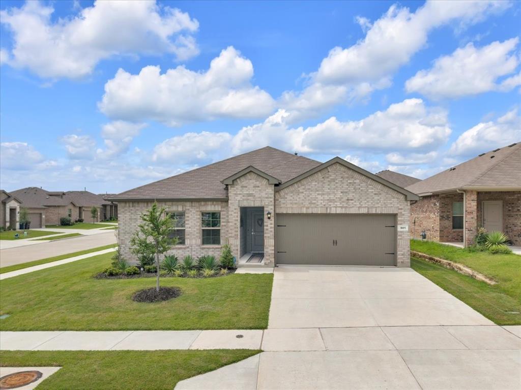 Welcome home—This stunning property may be the one you’ve been waiting for. Built just 3 years ago and meticulously maintained, this home offers the perfect blend of modern style, comfort, and functionality, all with the feel of new construction.

Step inside to discover beautiful wood-look ceramic tile flooring, an inviting open layout, and thoughtfully selected upgrades throughout. The kitchen is a true standout, featuring sleek granite countertops, stainless steel appliances, and a recently installed oversized farmhouse sink that adds both style and convenience.

The spacious primary suite offers a relaxing retreat, complete with a luxurious oversized walk-in shower in the ensuite bath. All three bedrooms feature walk-in closets, providing exceptional storage and convenience. Recently added ceiling fans throughout the home enhance comfort and energy efficiency.

Enjoy outdoor living year-round on the covered back patio, overlooking an oversized, private backyard—perfect for entertaining, relaxing, or creating your own outdoor oasis.

Adding to its appeal, this home is conveniently located near the community pool and playground, offering easy access to neighborhood amenities and outdoor recreation.

With excellent curb appeal and situated in a quiet, welcoming neighborhood, this home truly checks all the boxes. Don’t miss your opportunity to experience everything this exceptional home has to offer!