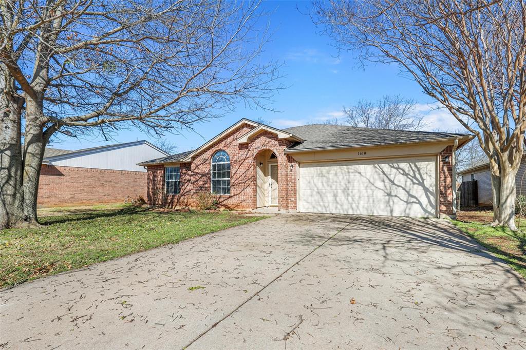 Beautiful 4-2-2 with 2 dining areas ready for immediate move in.  Front entry opens to large living area featuring vinyl plank flooring with wood burning fireplace and formal dining area.  Open kitchen boasts bay windowed breakfast nook, refreshed cabinets with new granite countertops accented by black appliances including electric cooktop, microwave, dishwasher and built in oven.  Oversized master retreat with walk in closet, dual sinks, garden tub with separate shower and more.  Large bedrooms with new ceiling fans, large closets and new plush carpet.  Fresh interior two tone paint, updated bathrooms and so much more.  Large covered patio with fenced yard and storage building.  New roof 2025!  This one won't last long, must see today!