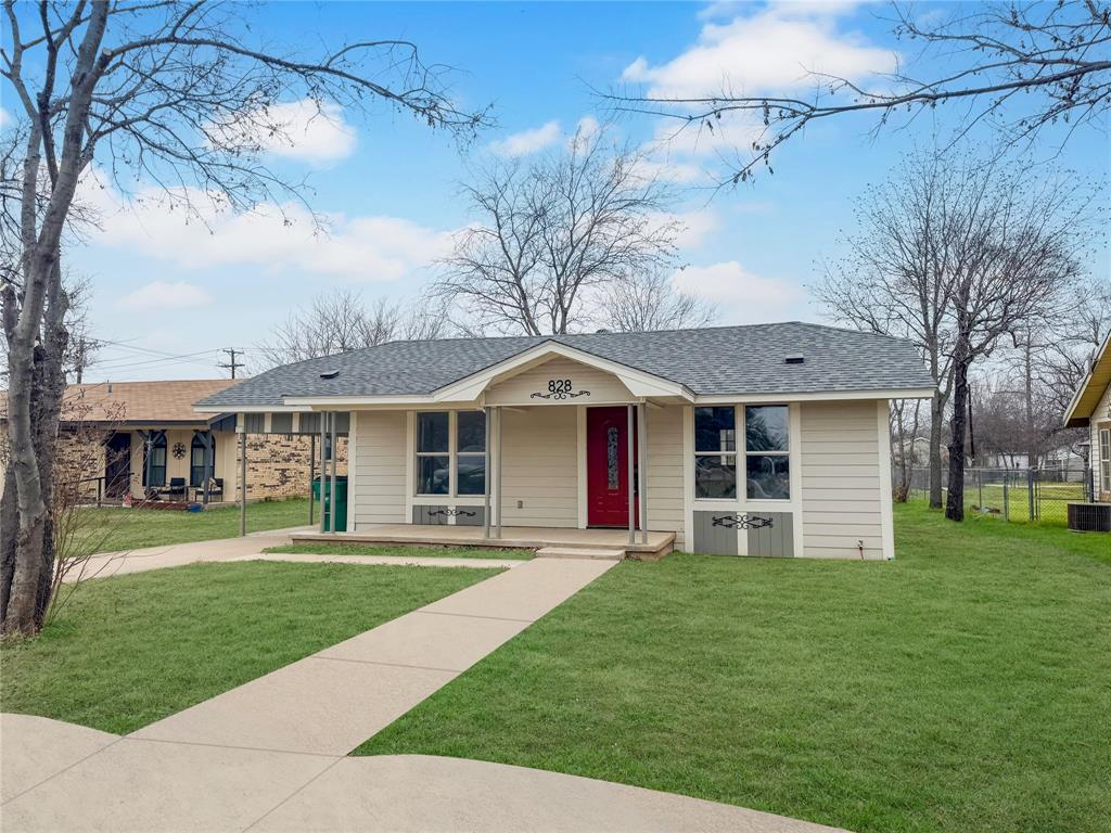 Welcome to this newly remodeled, affordable home, ideally located near schools, hospital, downtown shopping, restaurants, and public pool.  Perfect for a first home, retirement home, or investment property, this completely remodeled and updated home features 2 large bedrooms and a third room that can be used as on office, nursery, or small bedroom.  The open concept living, kitchen, and dining area features a breakfast bar.  The primary bedroom has an ensuite bathroom with a unique custom shower.  The second bathroom features a rare refurbished iron tub.  New flooring combines carpeted bedrooms and a hard wood look in the living areas and utility room.  The freshly painted interior still has that brand new house smell.  A new added circular drive along with the original driveway and small carport offers ample space for parking.  The deep lotted backyard can be accessed from the alley and can easily be fenced at the back for more privacy and pets.  Priced to sell, come and see this property and make it you new home!