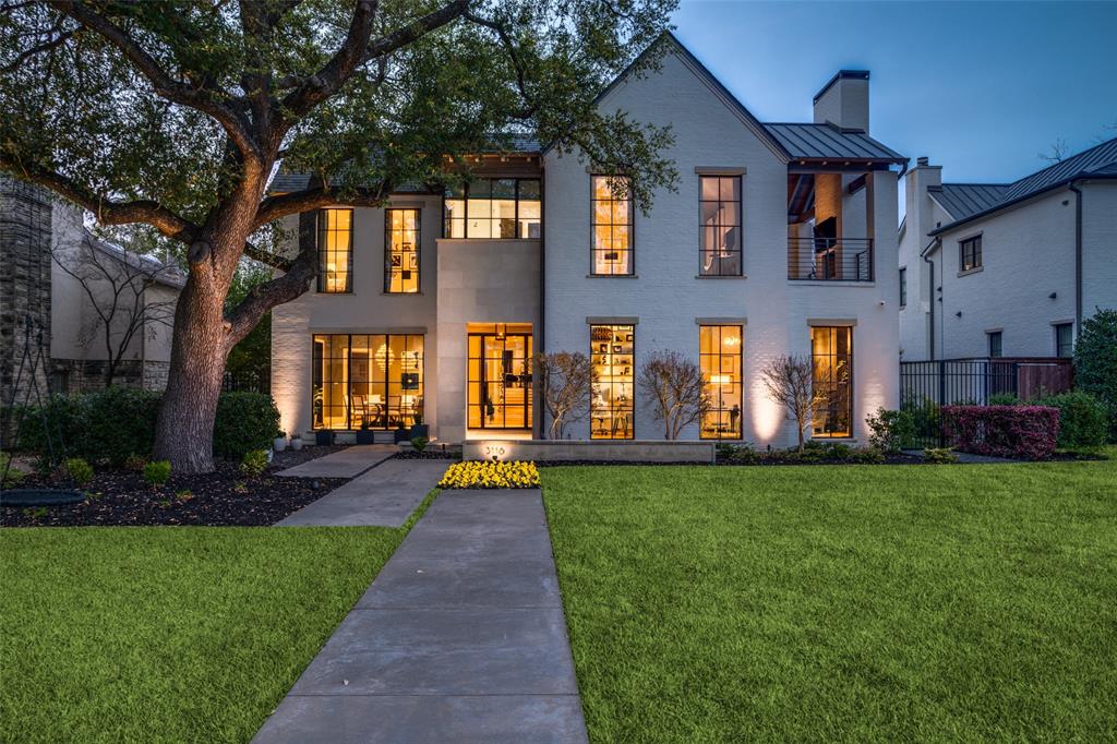 Designed by SHM architects and custom built for the previous owners. Situated on a 70 x 170 lot in University Park with over 7300 sq feet! Soaring ceilings, floor to ceiling windows, 7 inch wood floors throughout most of the home, fmls, private office, open chef's kitchen with waterfall quartz counter, built in corner banquet and counter seating, walkin pantry, family rm with views of both covered outdoor LA with fire pit, turfed yard, separate rear yard with pool and outdoor kitchen. Mezzanine level game rm with vaulted ceiling, primary suite oversized with attached covered balcony, fireplace and outdoor TV. Second floor secondary beds are spacious with ensuite baths and walk in closets.  Third floor suite includes separate bed and living area with ensuite bath.  Doors to storage and mechanicals off third floor suite. 2 - Car attached garage and rolling gate for security.  Stunning home, move in ready with every attention to detail.  
Minutes from Boone, Caruth Park and Snider Plaza.