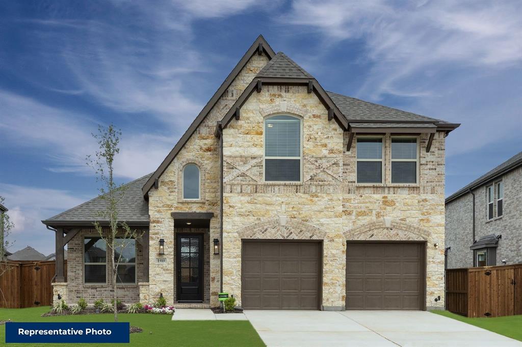 MLS# 21285770 - Built by First Texas Homes - Ready Now! ~ Elegantly designed two-story home featuring 4 bedrooms and 3 baths with sophisticated touches throughout. The private study offers a secluded workspace, while the gourmet kitchen boasts a massive island perfect for culinary adventures. Entertain in style with a butler's pantry, formal dining room, and extended covered patio with premium sliding doors. Unwind in the luxurious primary suite featuring dual vanities and freestanding tub, or head upstairs where the game and media rooms await. Curved staircase adds architectural interest to this entertainment-ready home that seamlessly blends comfort with style.