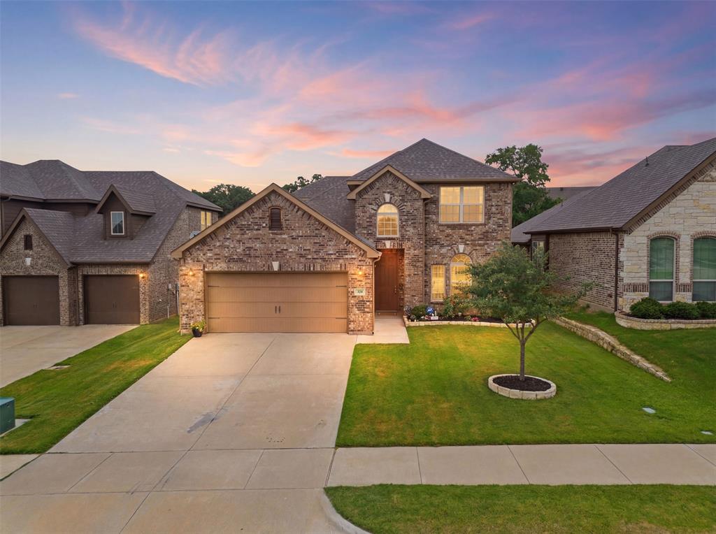 Welcome to this beautiful Impression Homes build nestled in the tucked-away community of The Glen of Village Creek. Situated on a quiet cul-de-sac, this thoughtfully designed 3-bedroom, 2.5-bath home offers the perfect blend of comfort, functionality, and convenience.

Step inside to discover an open-concept floor plan featuring a spacious living area that flows seamlessly into the dining space and oversized kitchen, making it ideal for both everyday living and entertaining. The kitchen boasts abundant cabinet storage, ample counter space, and a large pantry to keep everything organized.

One of the standout features of this home is its versatility. In addition to the three bedrooms, you'll find two flex spaces that can easily adapt to your family's needs. Whether you envision a home office, playroom, nursery, workout room, media space, or hobby area, the possibilities are endless.

The private primary suite is conveniently located on the first floor and offers a spacious retreat complete with an ensuite bath featuring dual vanities, a garden tub, separate shower, and a large walk-in closet. Upstairs, you'll find the secondary bedrooms along with additional living space to accommodate family and guests.

Step outside to enjoy a peaceful backyard with no rear neighbors, creating added privacy and the perfect setting for gardening, relaxing, or enjoying the outdoors.

Nature lovers will appreciate being just across the way from Sheri Capehart Nature Preserve, offering easy access to scenic trails and outdoor recreation.

Conveniently located just minutes from Highways 20, 287, and 820, this home provides quick access to shopping, dining, entertainment, and everything the DFW area has to offer while still maintaining the charm and tranquility of a quiet neighborhood.

With flexible living spaces, a functional layout, and a location that makes commuting a breeze, this home is ready to welcome its next owners.