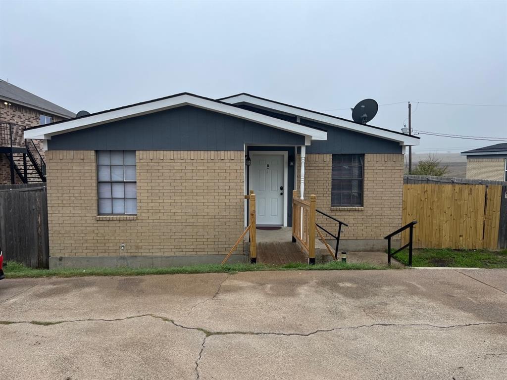 ALEDO ISD! FULL DUPLEX- two 2-bedroom, 1 bath units. Divided and fenced big back yard. Great opportunity to own rental property in Aledo ISD, or move in one and rent the other. Unit A is currently rented for $1150 month until 5.31. Good tenant, would probably like to renew. Seller is willing to help with closing costs or rate buy down with full price offer. Fridge, Washer and Dryer to stay in Unit B. Shed stays with Unit B. New roof and HVAC in 2019.
