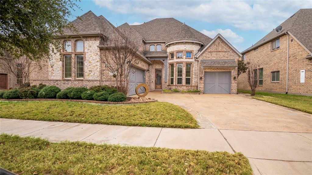 Well-designed and spacious, this beautiful two-story home offers 4 bedrooms, 3 full baths, 2 half baths, and a backyard ideal for both everyday living and entertaining. The thoughtful layout is perfect for larger households, featuring a private office and guest suite at the front of the home, while the primary suite is tucked away on the first floor overlooking the backyard. The primary retreat includes two walk-in closets, a separate walk-in shower, and a relaxing garden tub.
Upstairs, two additional bedrooms share a Jack-and-Jill bath and are complemented by their own living area, creating a flexible space for family or guests. The second level also features a furnished media room complete with a 113-inch screen perfect for movie nights or game days. One of the home’s standout features is the backyard, offering the ideal setting for family gatherings and entertaining. Solar panel lease to be assumed by buyer.