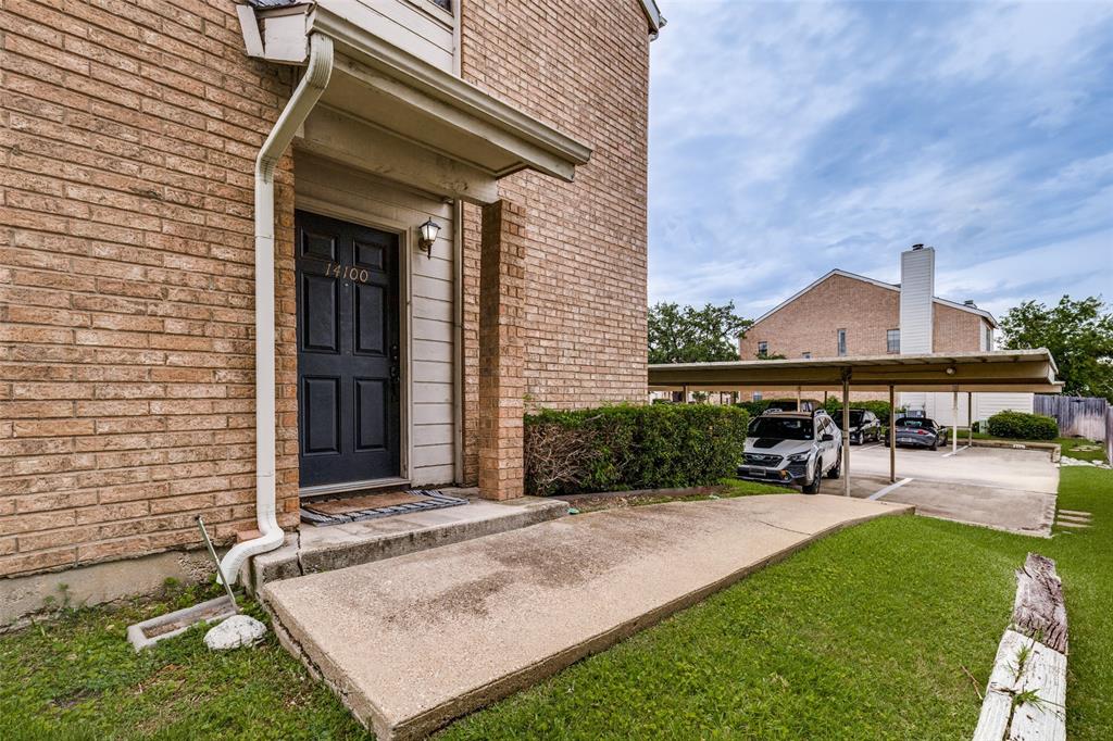 Stunning condominium in desirable area, adjacent to Addison and offering an unbeatable location! This two-story home features 2  bedrooms, 2.5 bathrooms, and walk-in closets in both bedrooms. Enjoy low-maintenance living with no carpet throughout featuring tile flooring downstairs and luxury vinyl plank flooring upstairs.The functional floor plan is ideal for first-time homebuyers, investors, or anyone seeking a convenient lock-and-leave lifestyle. Two covered parking spaces are located directly in front of the unit for added convenience.Located just minutes from Addison's premier dining, shopping, and entertainment destinations, with easy access to major highways. This home offers exceptional convenience in a sought-after area. A fantastic opportunity for homeowners and investors alike!