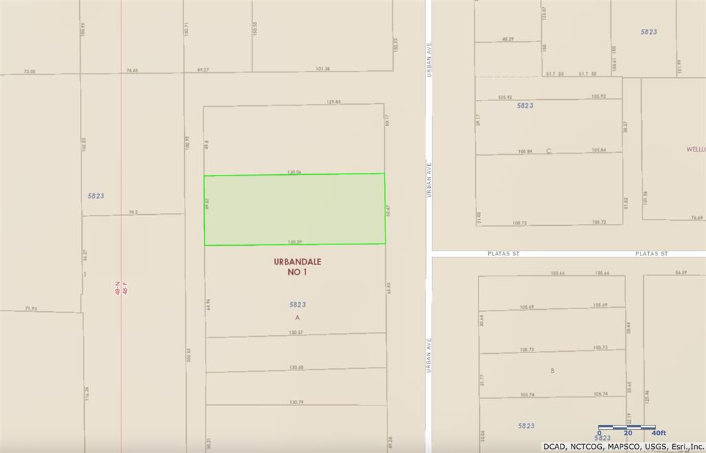 Excellent lot, comercial retail. Selling as a package with MLS 20880994