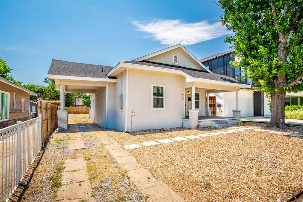 Completely renovated duplex offering an excellent investment opportunity in the heart of North Oak Cliff, just minutes from Bishop Arts, Downtown Dallas, and major highways. Both units feature modern updates throughout, including luxury flooring, quartz countertops, shaker style cabinetry, stainless steel appliances, updated lighting, and beautifully remodeled kitchens and bathrooms.

Whether you're looking to expand your investment portfolio or house hack by living in one unit while collecting rental income from the other, this property offers exceptional flexibility. Unit 810 is currently tenant occupied with an existing lease in place, while Unit 808 is vacant and ready for immediate occupancy or lease. The property also features an attached carport, a fully fenced rear parking area with approximately six additional parking spaces, and a low maintenance rock yard, providing ample parking and functionality for tenants or owner occupants alike.

The property also features ample off-street parking, generous backyard space, and low-maintenance landscaping. A turnkey duplex in one of Dallas' fastest-growing neighborhoods is a rare find. Don't miss this opportunity!
