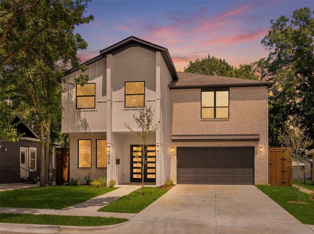 426 Martinique Avenue • Dallas, TX 75223
Modern New Construction • 5 Bed • 4.5 Bath • Office • Game Room • Oversized Backyard
Stunning contemporary new construction in the heart of East Dallas, steps from the Santa Fe Trail, Tenison Park Golf Course, and Samuell-Grand Aquatic Center, and just minutes from Downtown Dallas, Deep Ellum, and Lower Greenville. This is East Dallas living at its finest.
Inside, soaring 20-foot ceilings and expansive windows fill the open-concept living space with natural light. The chef's kitchen features Calacatta white quartz countertops, an oversized waterfall island, custom cabinetry, premium appliances, and a gas range, built for the way you actually live.
The thoughtfully designed floor plan delivers 5 spacious bedrooms and 4.5 baths, including a private first-floor primary retreat with dual walk-in closets and a spa-style bath with sleek modern finishes. Upstairs you'll find four additional bedrooms, a dedicated office, game room, full laundry room, and flexible space perfect for remote work, guests, or multigenerational living.
Step outside to a generous backyard and covered patio: room to create your dream outdoor retreat. European white oak engineered hardwood floors, Delta Trinsic fixtures, frameless glass showers, 5-ton 2-zone HVAC, spray foam insulation, Energy Code Green Certified, full sprinkler system, and Taexx in-wall pest control round out the package.
Minutes to Baylor University Medical Center, I-30, and the best of East Grand Avenue dining and retail.