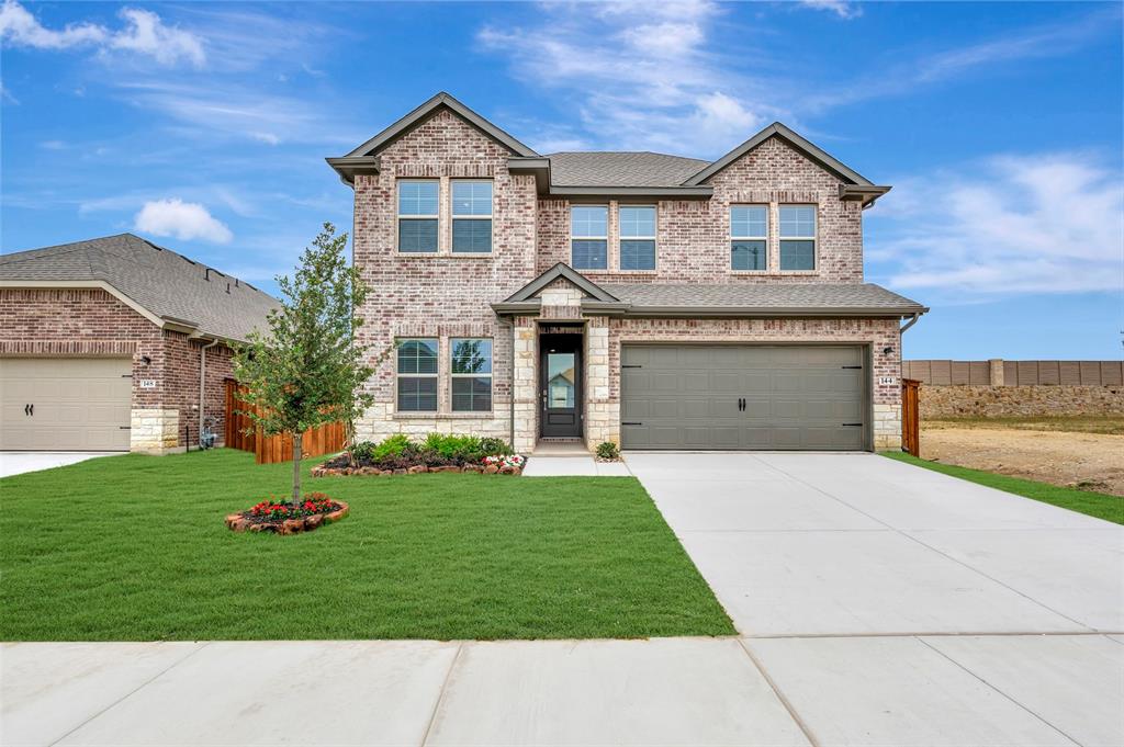 Stunning two-story home in Northwest ISD! This home showcases a gorgeous kitchen that hosts dazzling white cabinets, quartz countertops, and stainless steel appliances. The primary suite and bathroom are tucked away at the back of the home for privacy. Three secondary bedrooms and a large loft - perfect for entertaining guests - are located upstairs. Community amenities include an amenity center and resort-style pool.
