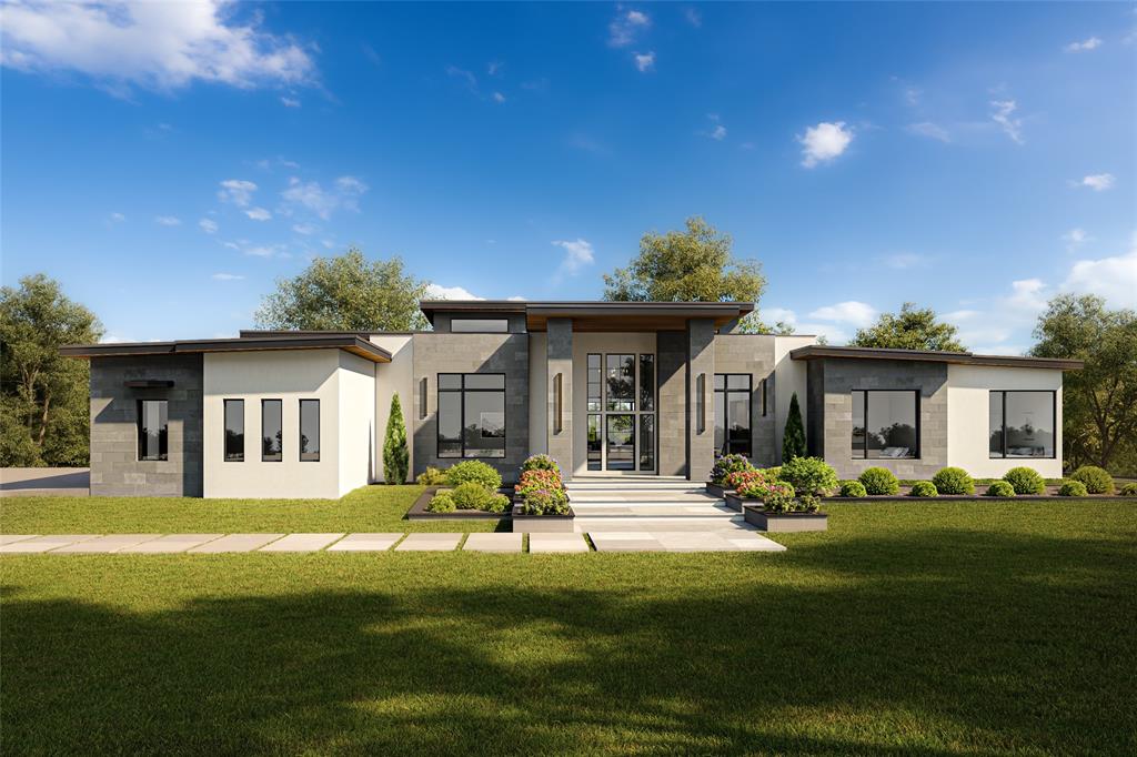 Welcome to Waterside—where lakefront living meets unapologetic architectural presence. This custom estate being built by TX Sparks Luxury Construction isn’t just a home… it’s a statement. And not a quiet one.
Perfectly positioned on a rare 1-acre lakefront homesite inside a prestigious gated enclave, this 5,100+ sqft residence delivers the kind of privacy, scale, and design that buyers are obsessed with.

From the moment you step in, the tone is set: soaring lines, a dramatic floating staircase, and a level of finish-out that says, “Yes, everything here was intentional.” Clean modern architecture is softened by warm textures, custom millwork, and curated stone selections that feel elevated—not overdone.

The kitchen! Designed for both actual cooking and dramatic entertaining, it features custom cabinetry, statement countertops, and a seamless flow into expansive living spaces anchored by a striking fireplace. Walls of glass pull the outdoors in, because if you have lake views like this… you show them off.

The primary suite is exactly what it should be—private, serene, and quietly indulgent—with a spa-level bath and a closet that understands your lifestyle. Secondary spaces are equally dialed in, offering flexibility for guests, work, and whatever version of life you’re currently building.

And then there’s the outdoor living—because we don’t skip that here. Covered entertaining space, endless upgrade potential for a resort-style pool and outdoor kitchen, and wide-open views that make every sunset feel like a closing gift.

This is not production. This is not expected.
This is custom, intentional, and built for someone who knows the difference.

please contact the listing agent to customize finishes !!!