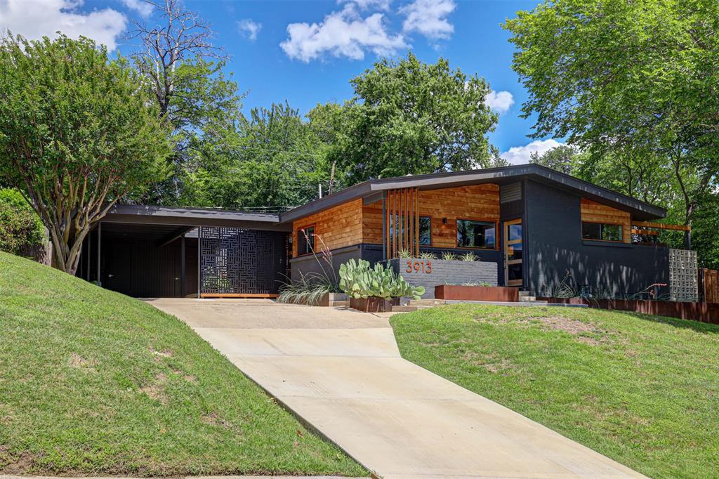 Step into this stunningly reimagined Mid-Century Modern masterpiece, where timeless architecture meets sophisticated modern design. Completely updated from top to bottom, this true showstopper offers 2 bedrooms, 1 full bath, and 1 half bath with thoughtfully curated finishes throughout.

Natural light pours into every space, highlighting the clean lines, open feel, and designer touches that make this home truly special. The beautifully renovated interior blends classic mid-century character with contemporary style, featuring updated fixtures, finishes, and an exceptional use of space. Abundant storage throughout adds both functionality and convenience.

Outside, the home's striking curb appeal is matched by an incredible outdoor living area designed for entertaining. Whether hosting friends, enjoying morning coffee, or relaxing under the stars, the private outdoor space serves as a seamless extension of the home.

Every detail has been carefully considered, creating a one-of-a-kind property that perfectly balances iconic Mid-Century Modern charm with today's most desirable updates. Gorgeous inside and out, this Fort Worth gem is not to be missed.