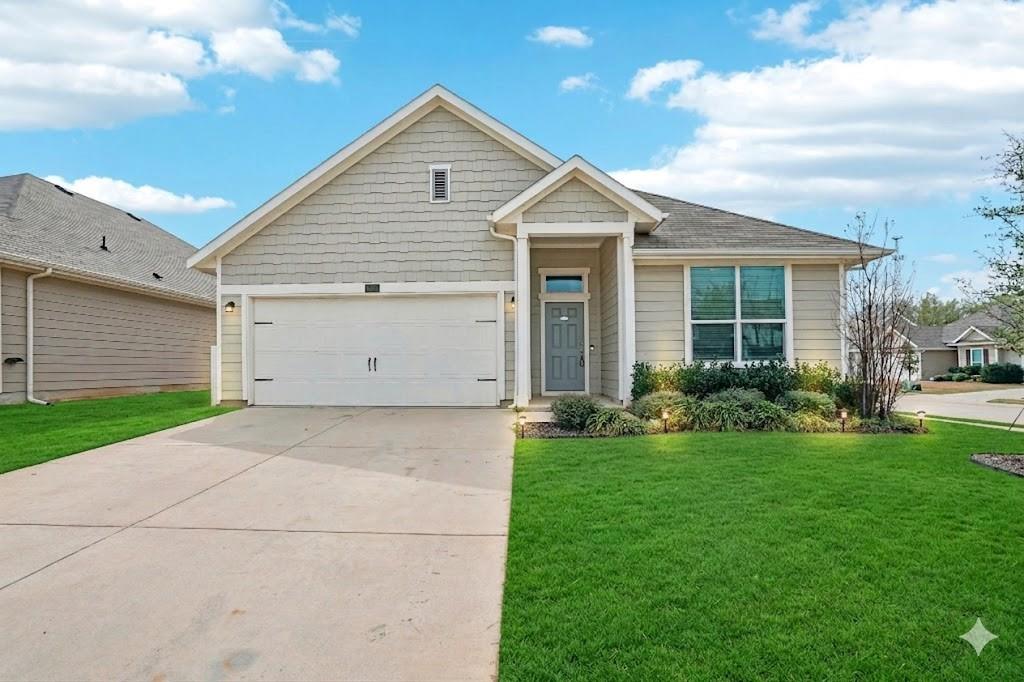 Situated on a premium side lot just steps from the community’s central park and playground, this beautifully maintained like-new single-story home offers the perfect blend of comfort, convenience, and modern living. Built in 2021 and exceptionally well cared for, the home feels fresh, bright, and move-in ready.

The thoughtfully designed open-concept floor plan features a spacious living area ideal for everyday living and entertaining, seamlessly connected to the stylish kitchen with abundant cabinetry, generous counter space, pantry storage, and a large island perfect for gathering with family and friends.

The split-bedroom layout provides privacy and functionality, while the expansive side yard and fully fenced backyard offer plenty of room for pets, play, gardening, or outdoor relaxation. Enjoy the rare advantage of extra outdoor space and enhanced privacy that a side lot provides.

Located just a short walk to the neighborhood’s main park, trails, and community amenities, this home combines a peaceful residential setting with easy access to outdoor recreation and community living. With its modern construction, excellent condition, spacious layout, and highly desirable location, this home is a standout opportunity in Providence Village.

Property is listed for sale and lease simultaneously. Please verify availability before submitting offers.