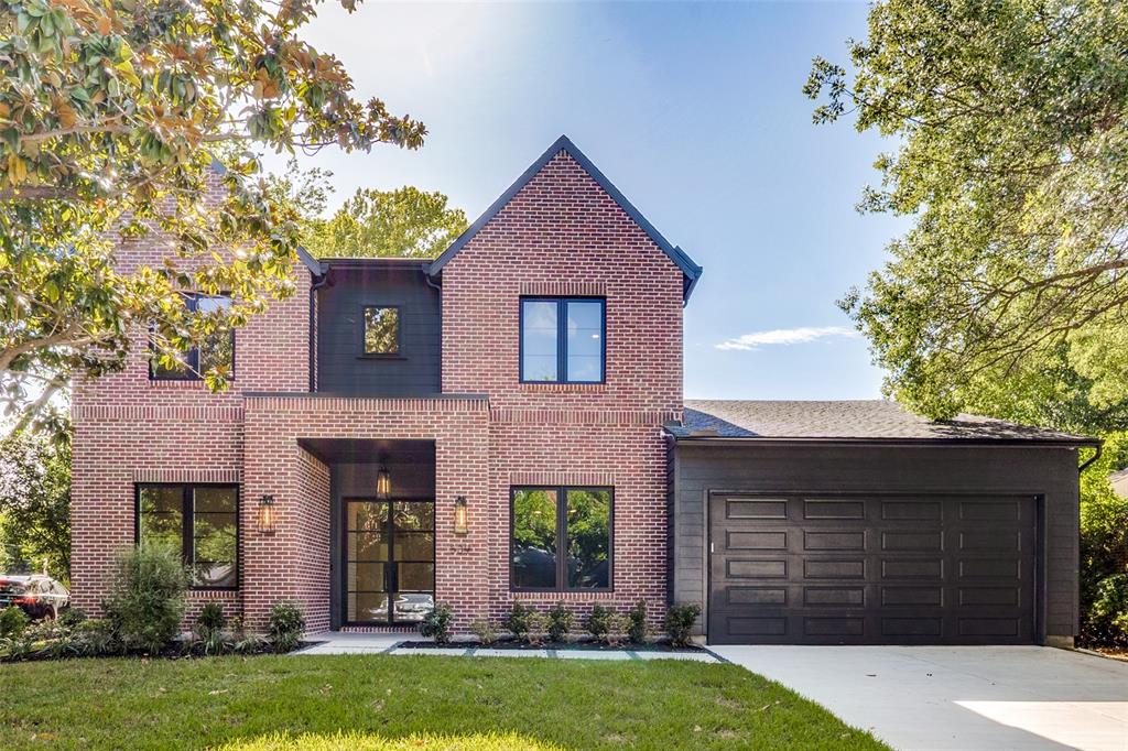 Experience refined luxury in this exceptional new construction home on an expansive lot in highly sought-after Lake Highlands Estates. Thoughtfully designed with timeless craftsmanship and modern sophistication, this stunning residence features striking steel-and-glass entry doors, hardwood floors throughout, and an open-concept floor plan ideal for everyday living and entertaining. The chef's kitchen showcases an oversized quartz island, premium Café stainless steel appliances, a professional six-burner gas range with griddle and double ovens, built-in side-by-side refrigerator, and fully equipped scullery with custom cabinetry, coffee station with pot filler, and walk-in pantry. A convenient serving bar connects the kitchen to the outdoor grilling area for effortless entertaining. Enjoy seamless indoor-outdoor living through a panoramic steel-and-glass door system opening to a covered patio with remote-controlled retractable screens, built-in Blaze gas grill, brick fire pit, and an oversized backyard with room for a future pool. The private primary suite offers a vaulted ceiling with exposed oak beam, spa-inspired bath with decorative beam ceiling, illuminated mirrors, designer finishes, and a custom walk-in closet. A laundry room in the primary suite plus a second upstairs laundry room provide exceptional convenience. The spacious living room features a cast-stone fireplace, custom built-in cabinetry, floating shelves, and exposed ceiling beams. A separate media TV room offers additional living and entertainment space. Luxury details include custom steel stair balusters, a dramatic floor-to-ceiling mirrored stair landing with designer teardrop chandelier, solid-core interior doors, LED recessed lighting, and Low-E tilt-in windows.
Smart home features include Nest Wi-Fi thermostats, Hunter Wi-Fi irrigation controller. Professionally landscaped grounds enhance the exceptional curb appeal. Includes a transferable 2-10 Home Builders Warranty