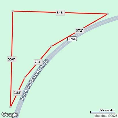 Unrestricted land with excellent potential for residential, commercial, or mixed-use development. This versatile parcel offers road frontage on FM 2756 with convenient access and great visibility, making it ideal for a custom home, business, rental project, office, retail, storage, or investment opportunity. With no zoning restrictions, buyers have the flexibility to explore multiple uses, subject to county approvals and permits.

All information provided is deemed reliable, but not guaranteed and should independently verified.